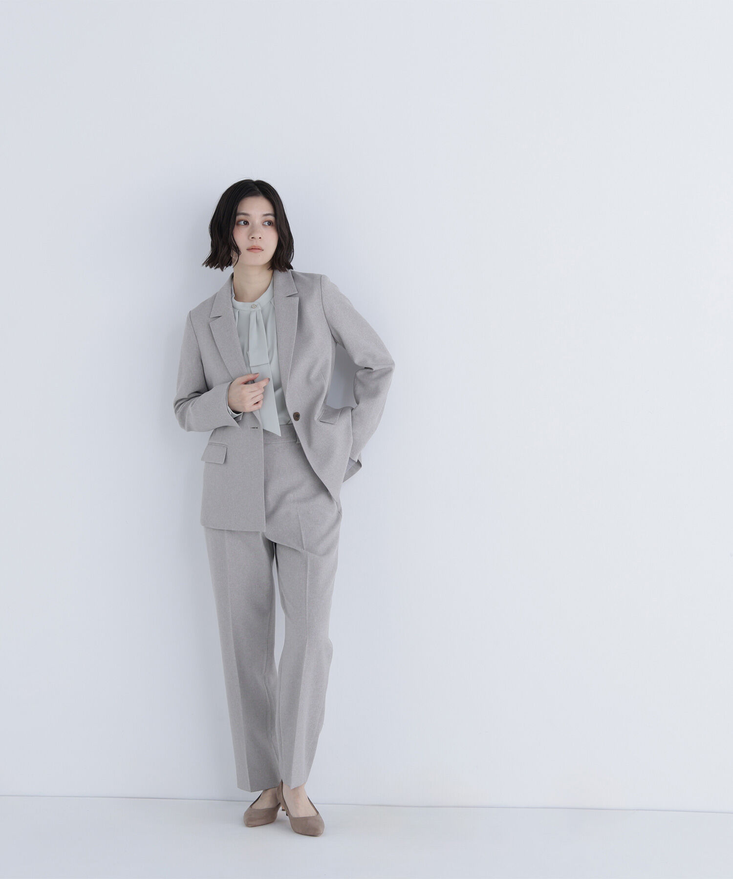  「メランジシャークスキン SETUP ストレートパンツ」|その他|