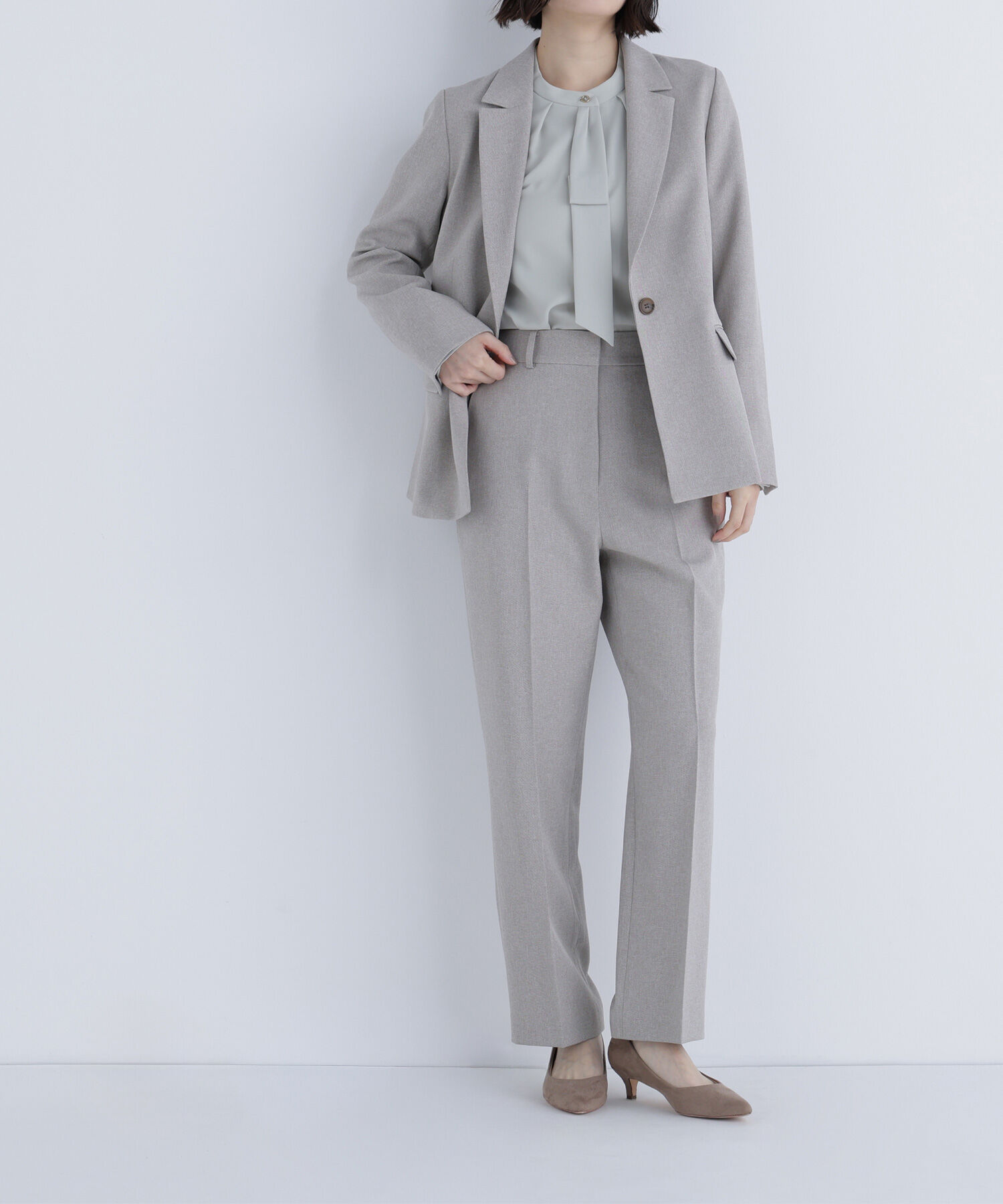  「メランジシャークスキン SETUP ストレートパンツ」|その他|