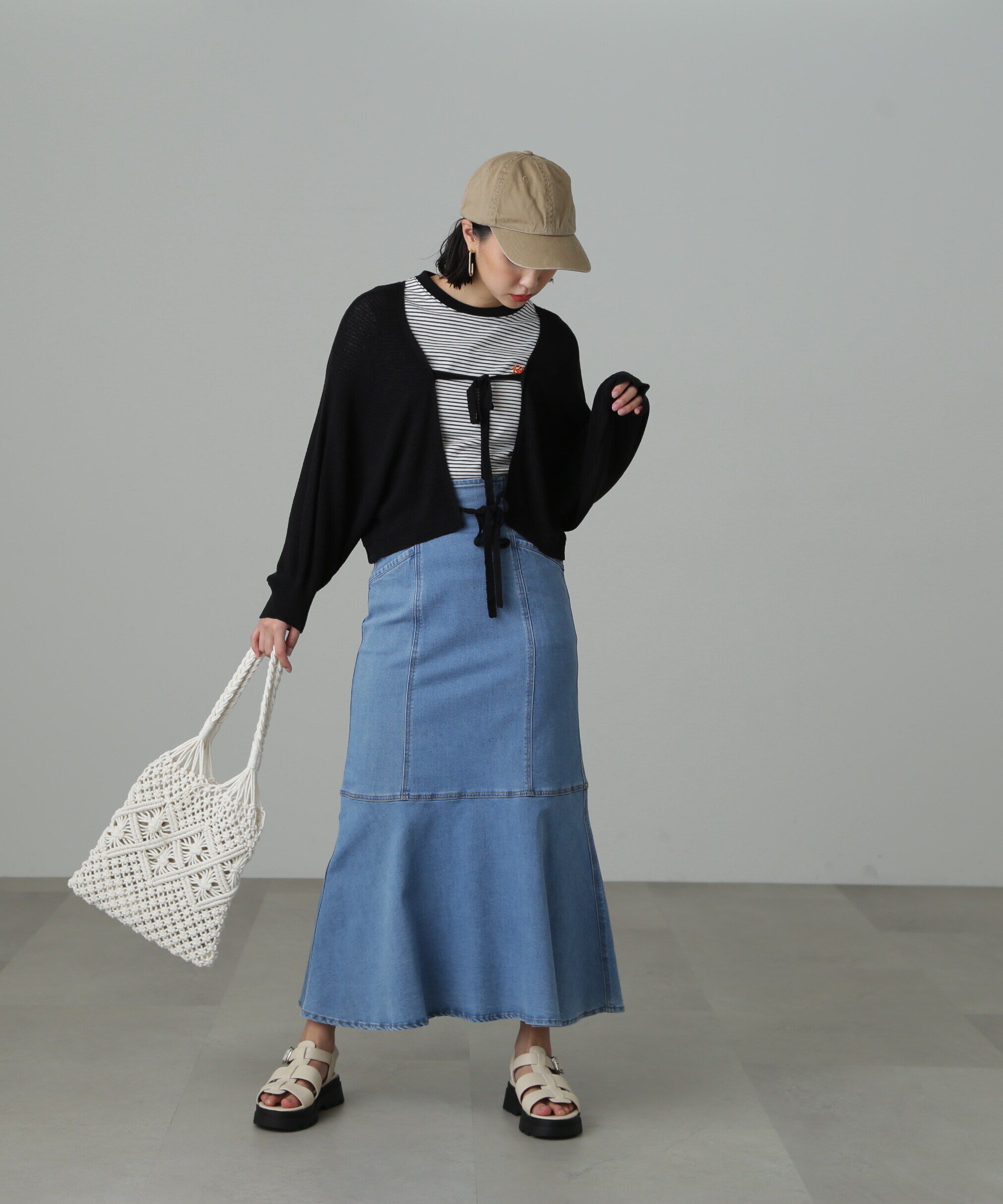  「前後2Wayリボンボレロ」|ニット・セーター|