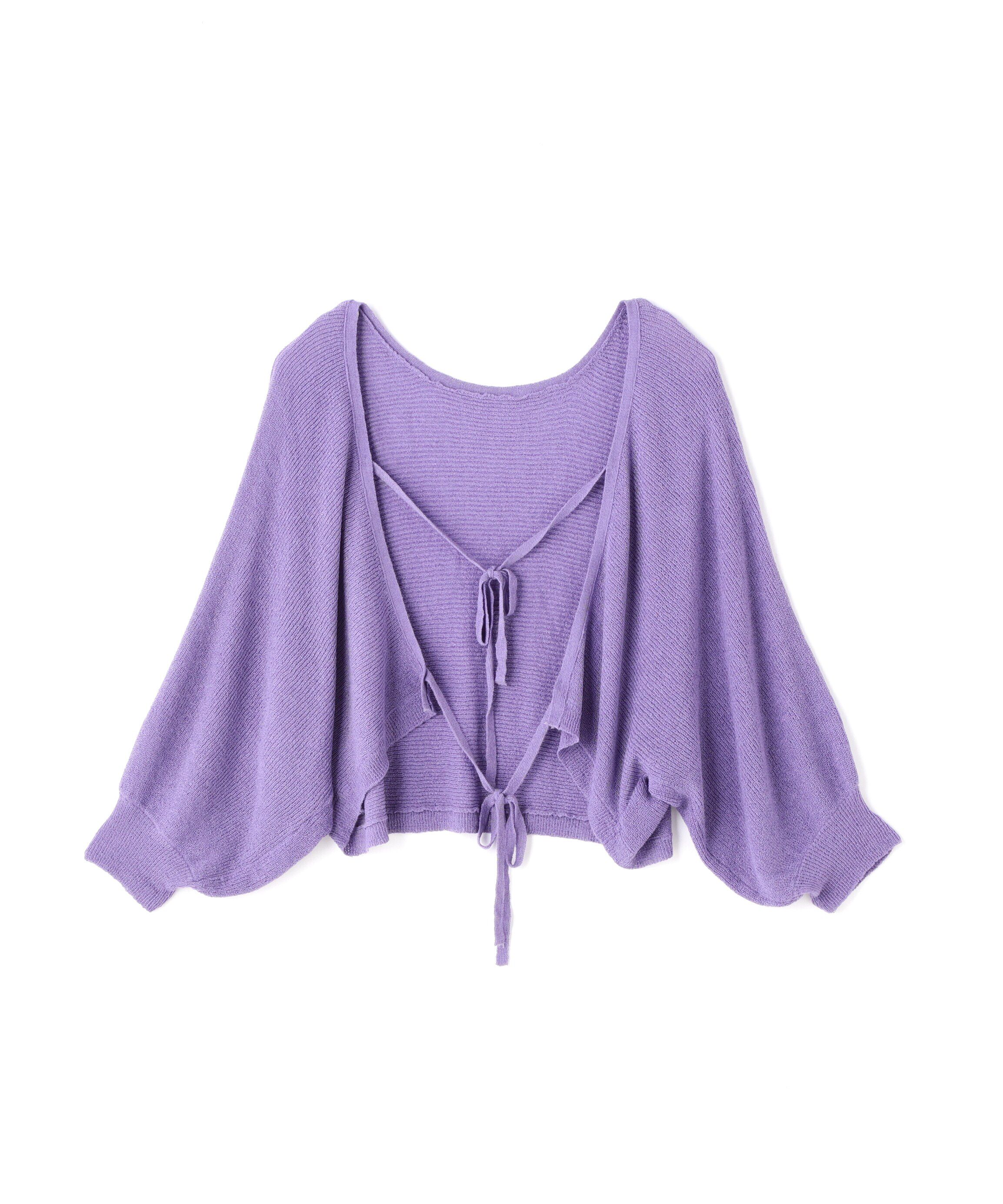  「前後2Wayリボンボレロ」|ニット・セーター|