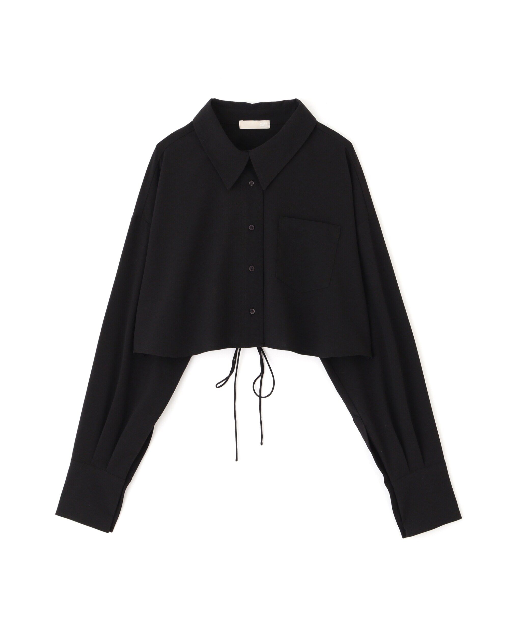  「バックレースアップショート丈シャツ」|シャツ・ブラウス|