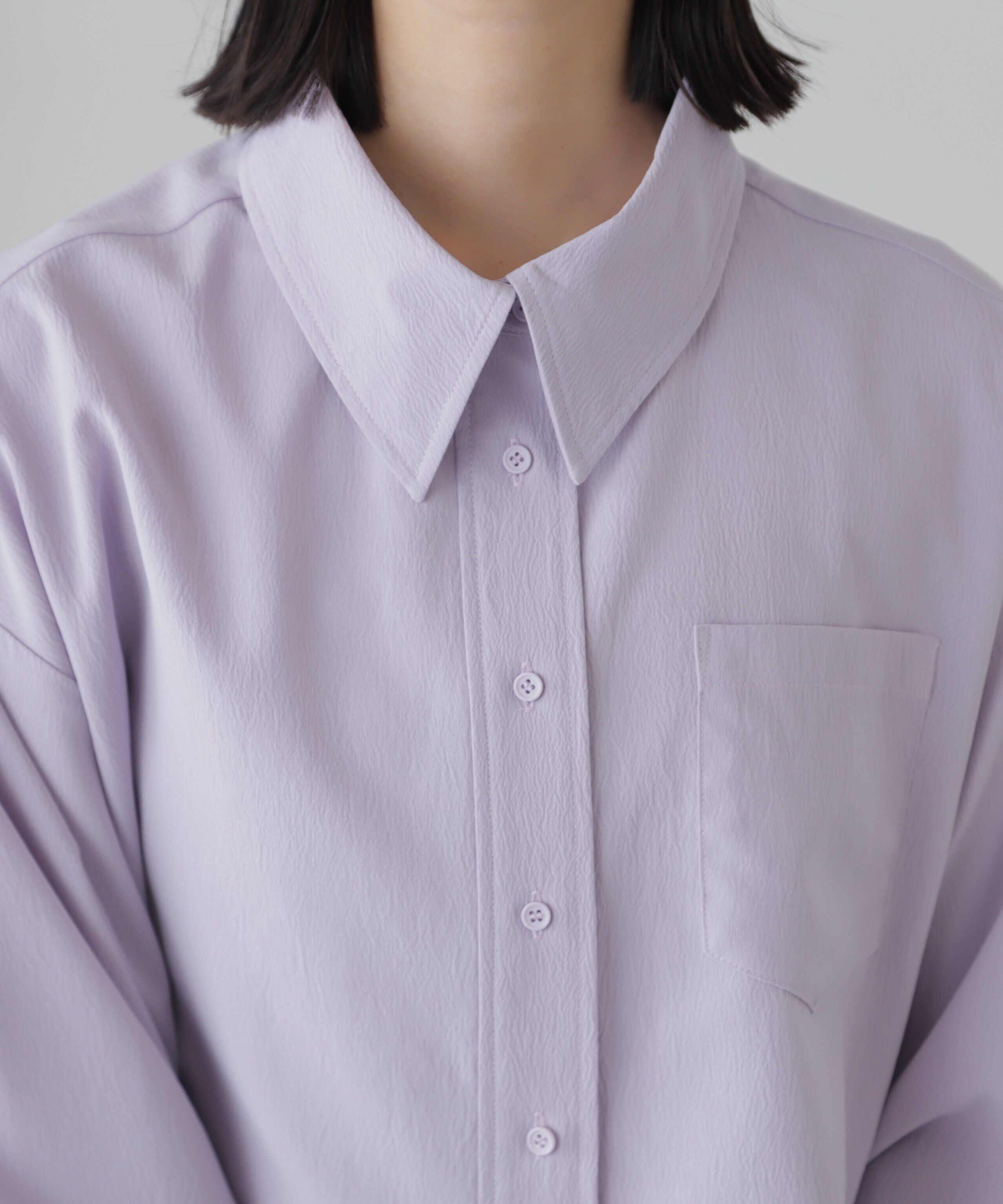  「バックレースアップショート丈シャツ」|シャツ・ブラウス|