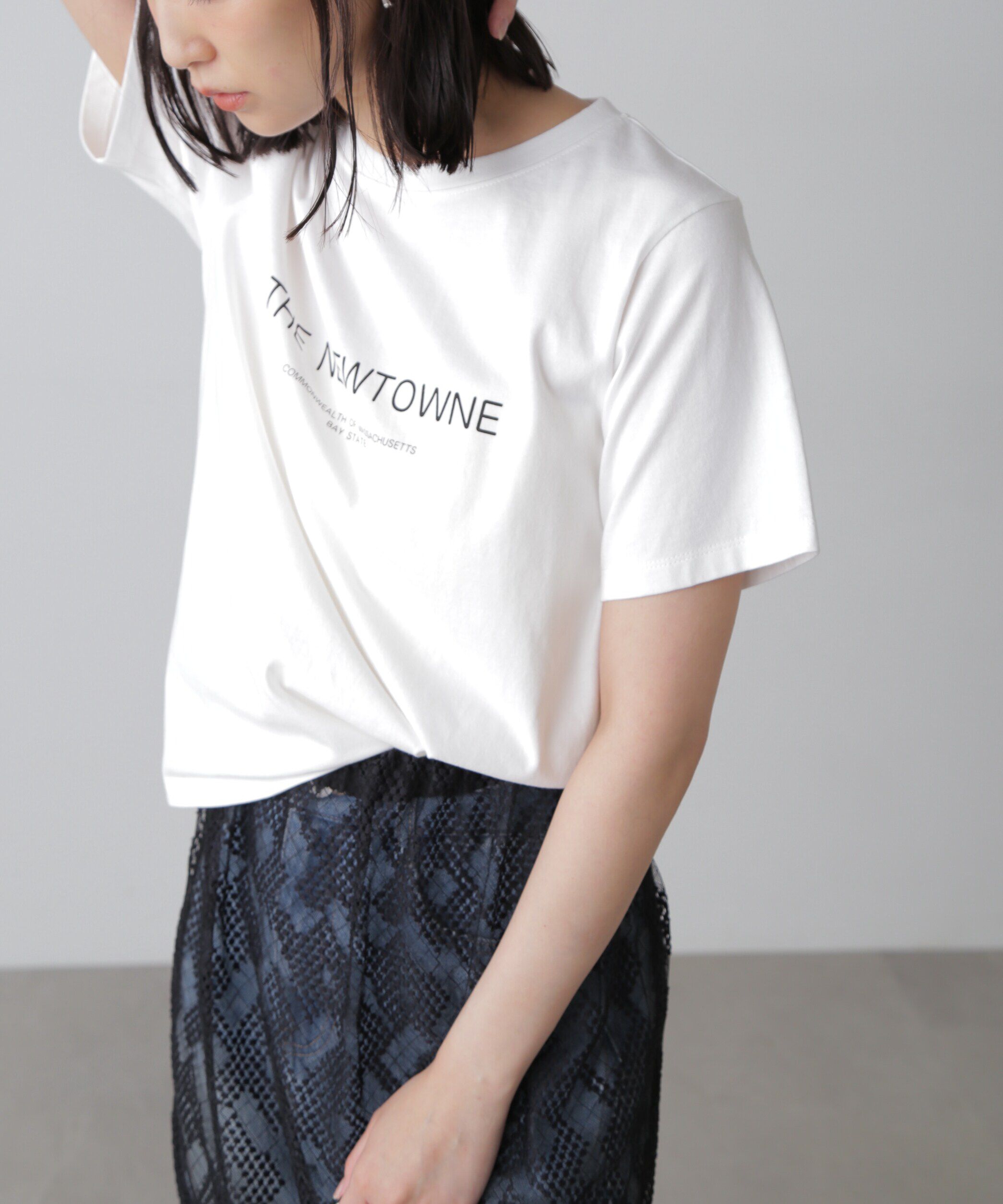  「シンプルロゴプリントTシャツ」|Tシャツ・カットソー|