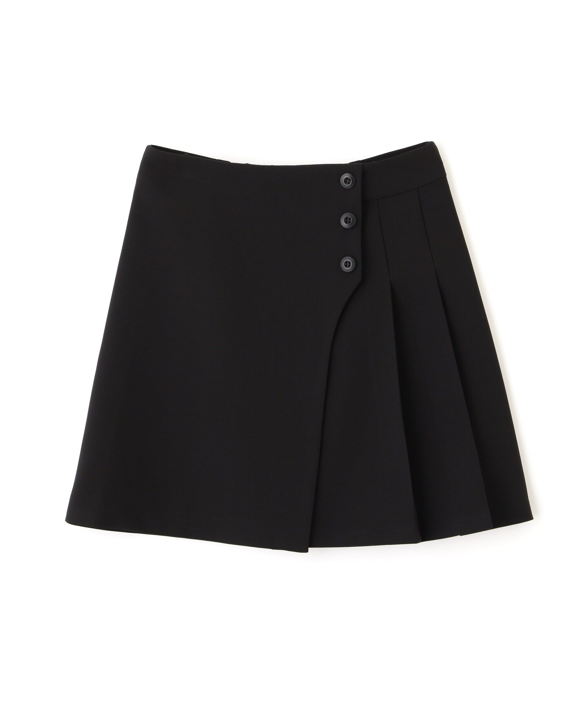  「サイドボタンラップミニプリーツスカート」|スカート|