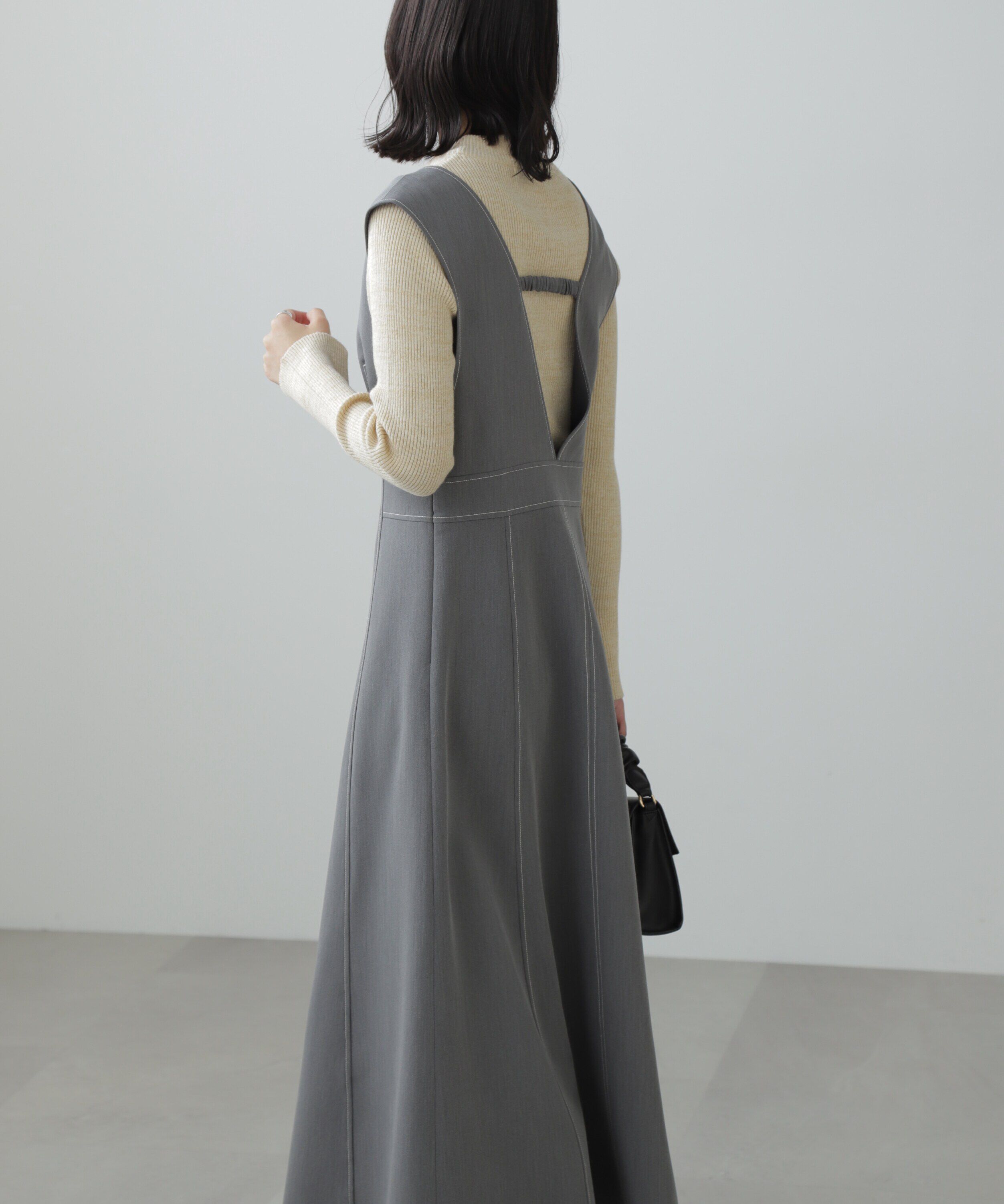  「配色ステッチジャンスカ」|ワンピース|