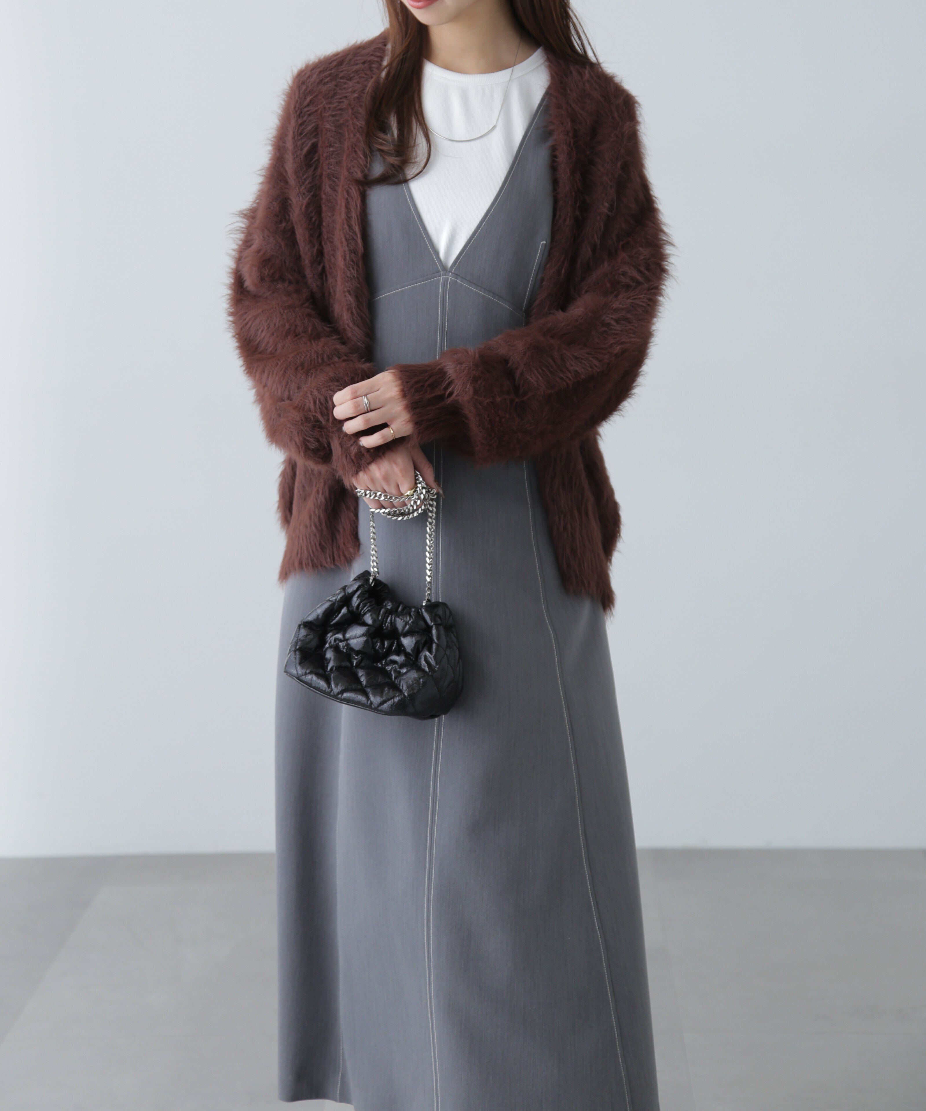  「配色ステッチジャンスカ」|ワンピース|