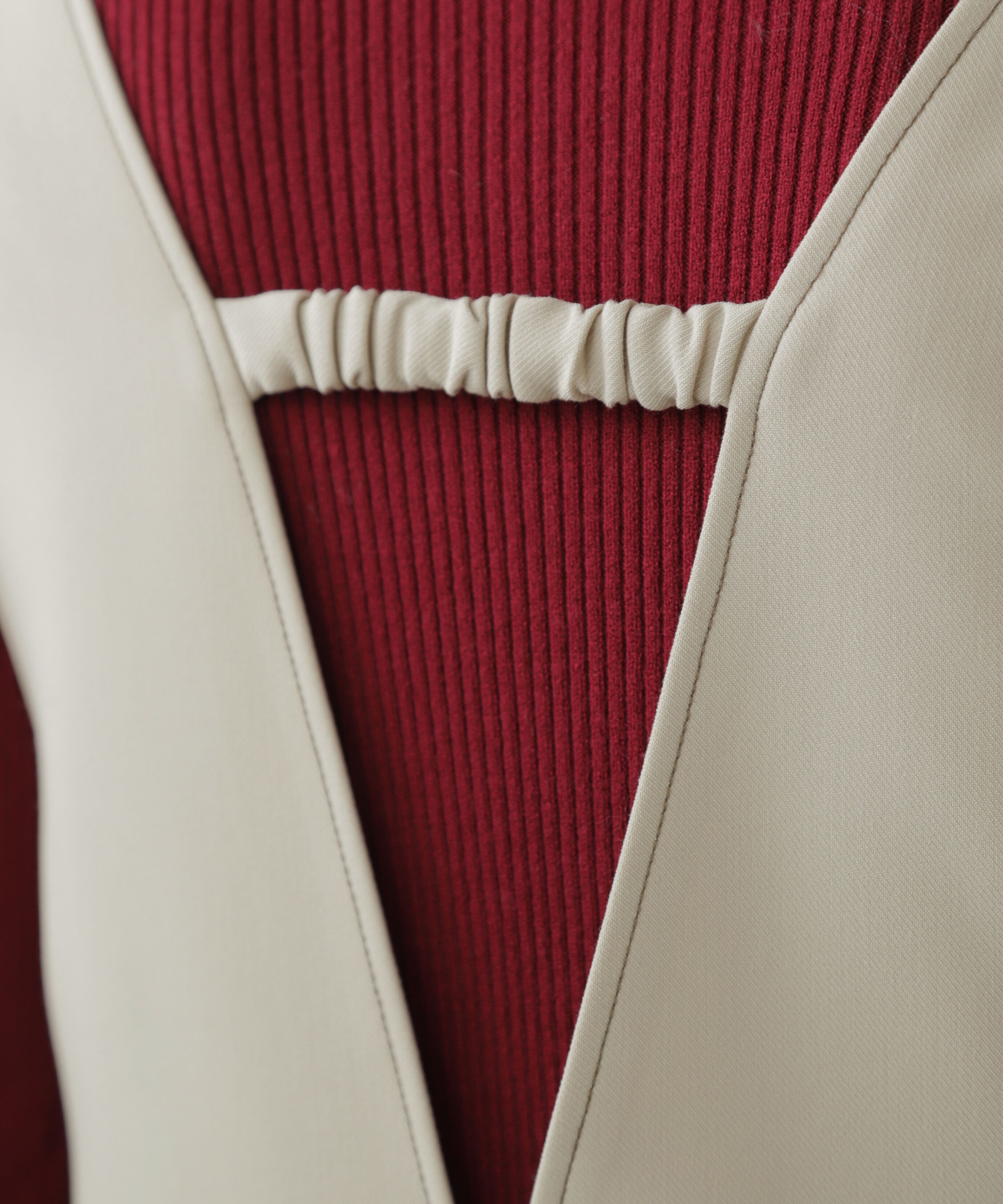  「配色ステッチジャンスカ」|ワンピース|