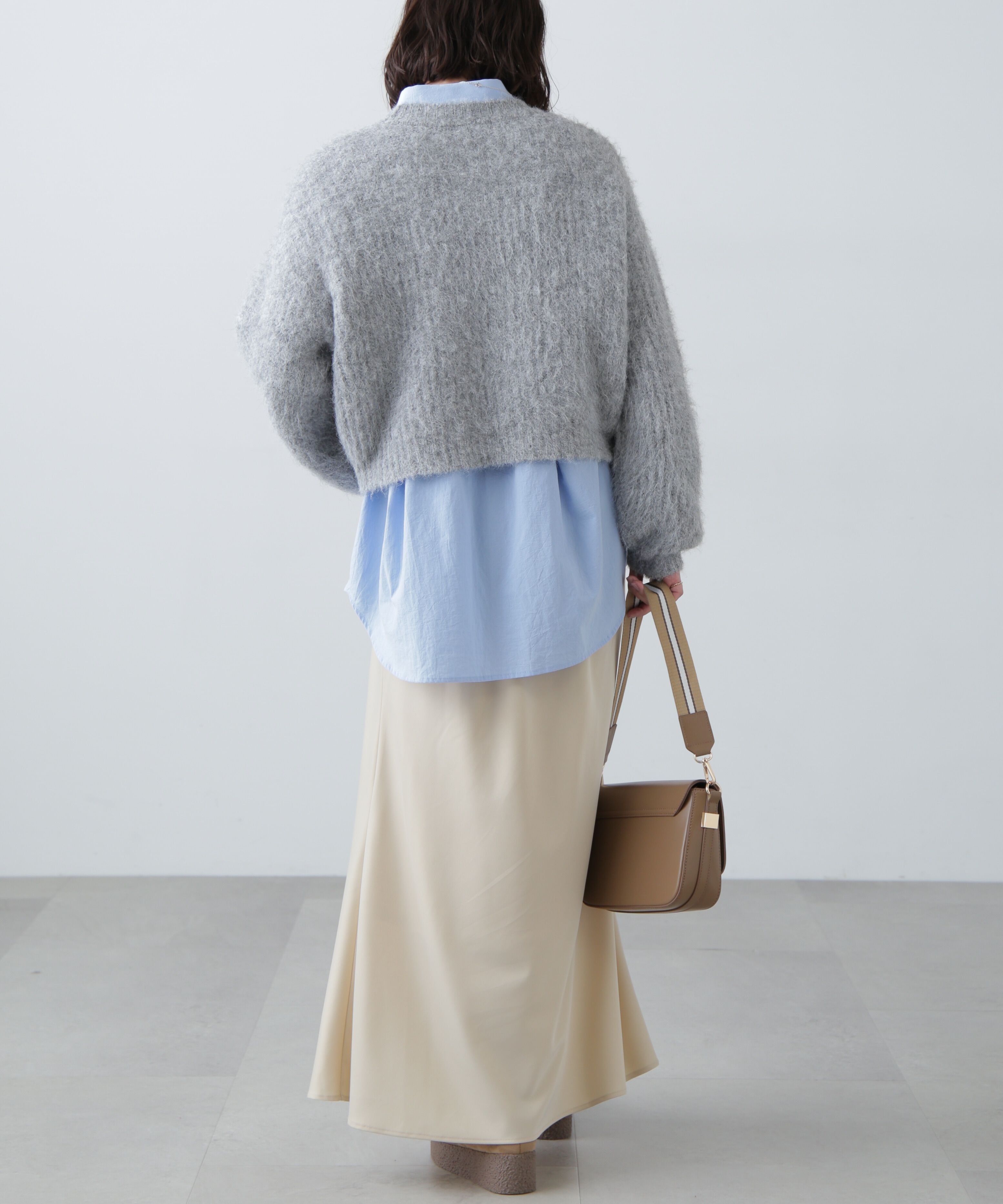  「サテンフレアスカート」|スカート|