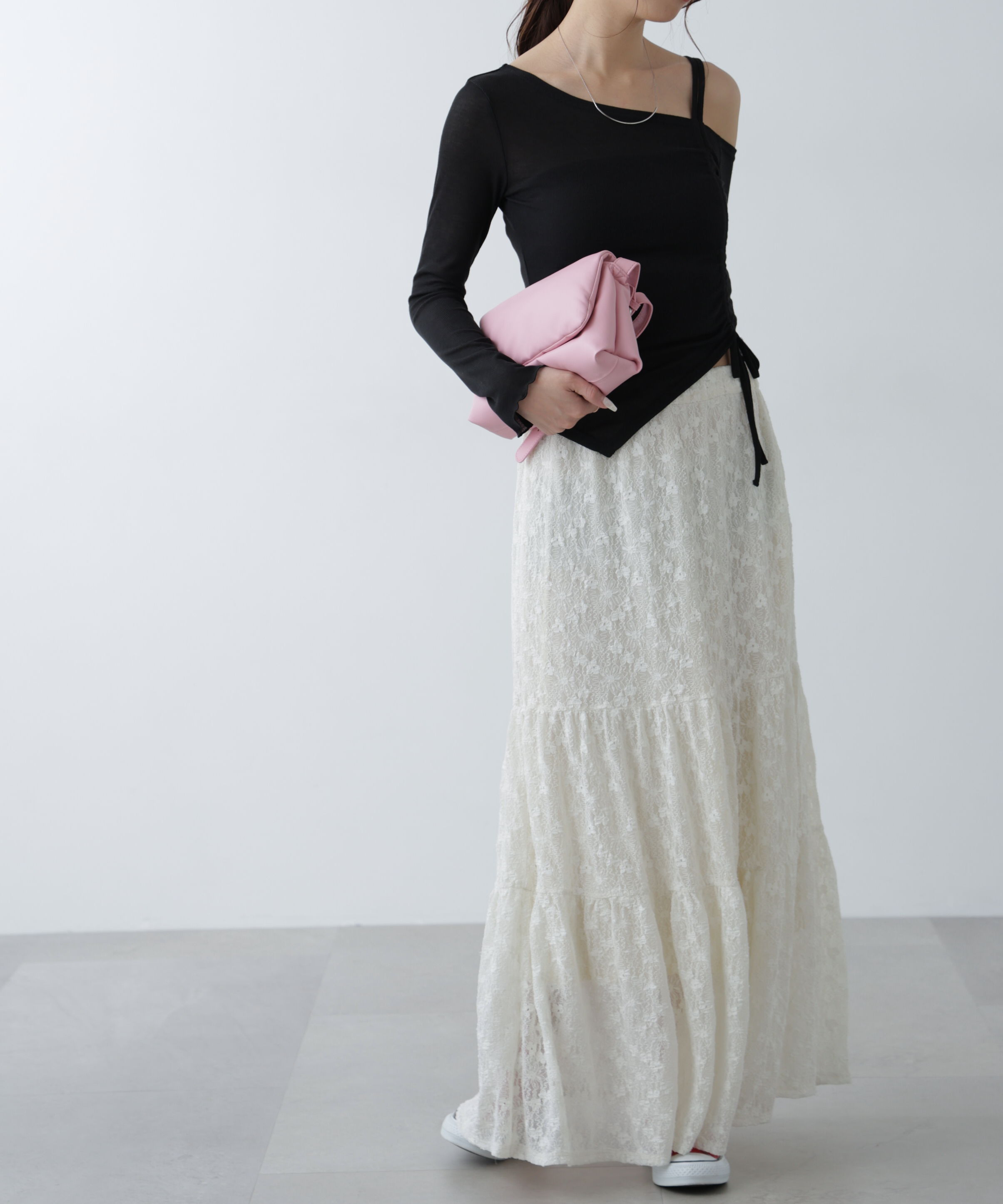  「ワンショルシャーリングテレコカットソー」|Tシャツ・カットソー|