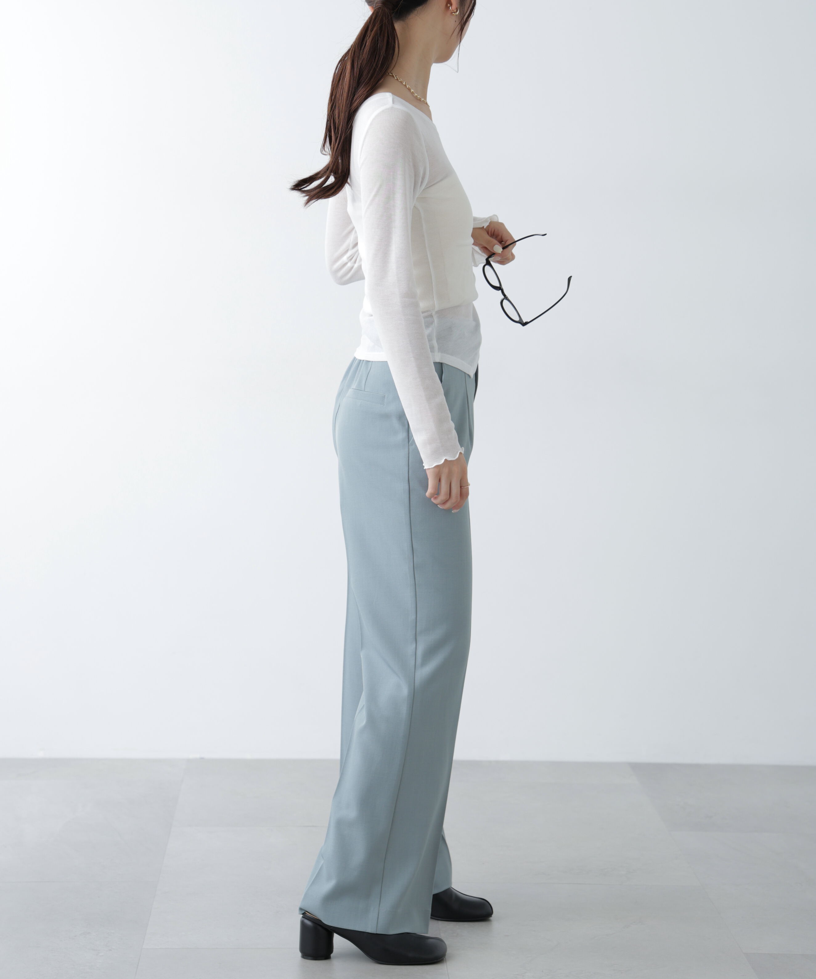  「ワンショルシャーリングテレコカットソー」|Tシャツ・カットソー|