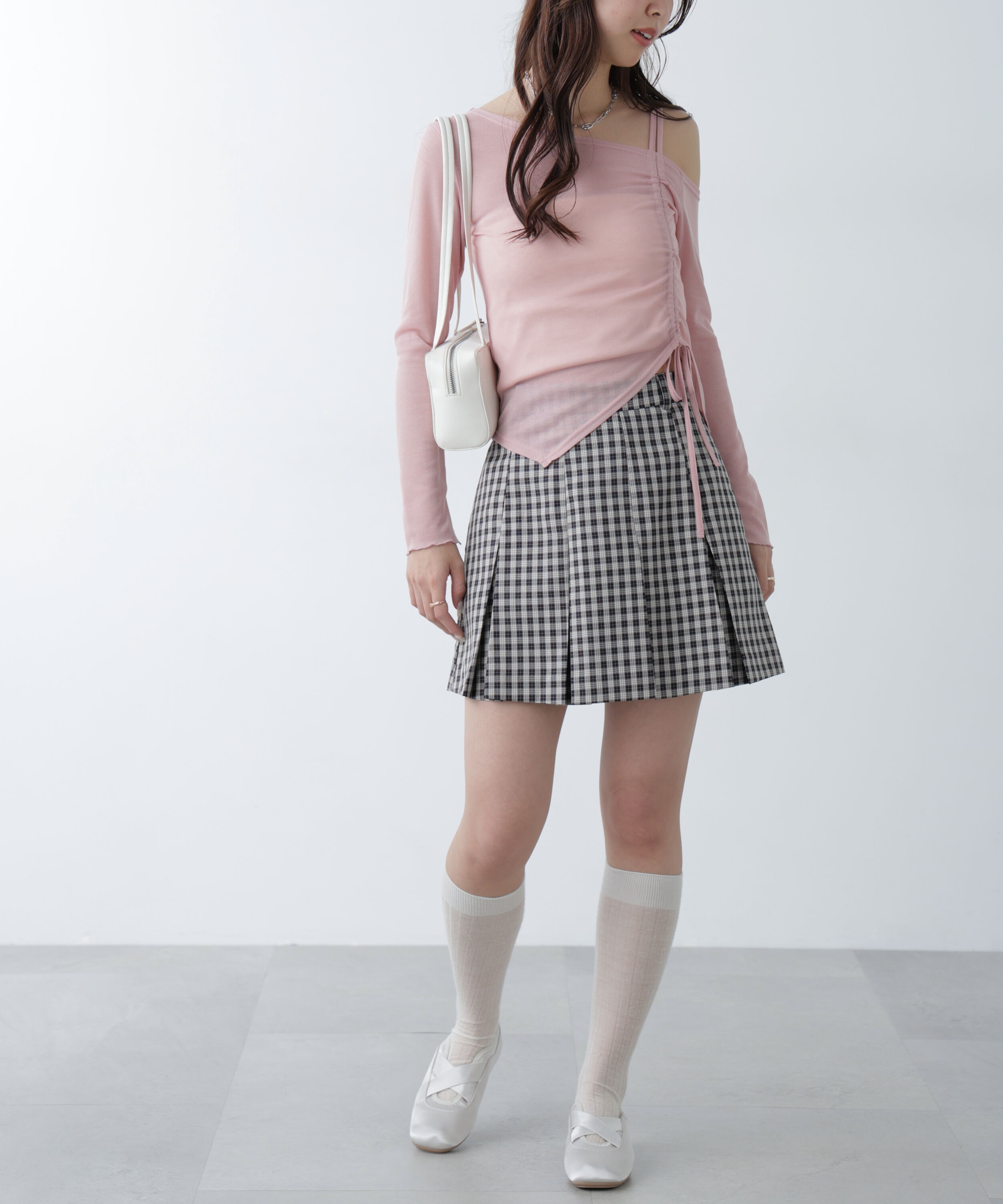  「ワンショルシャーリングテレコカットソー」|Tシャツ・カットソー|