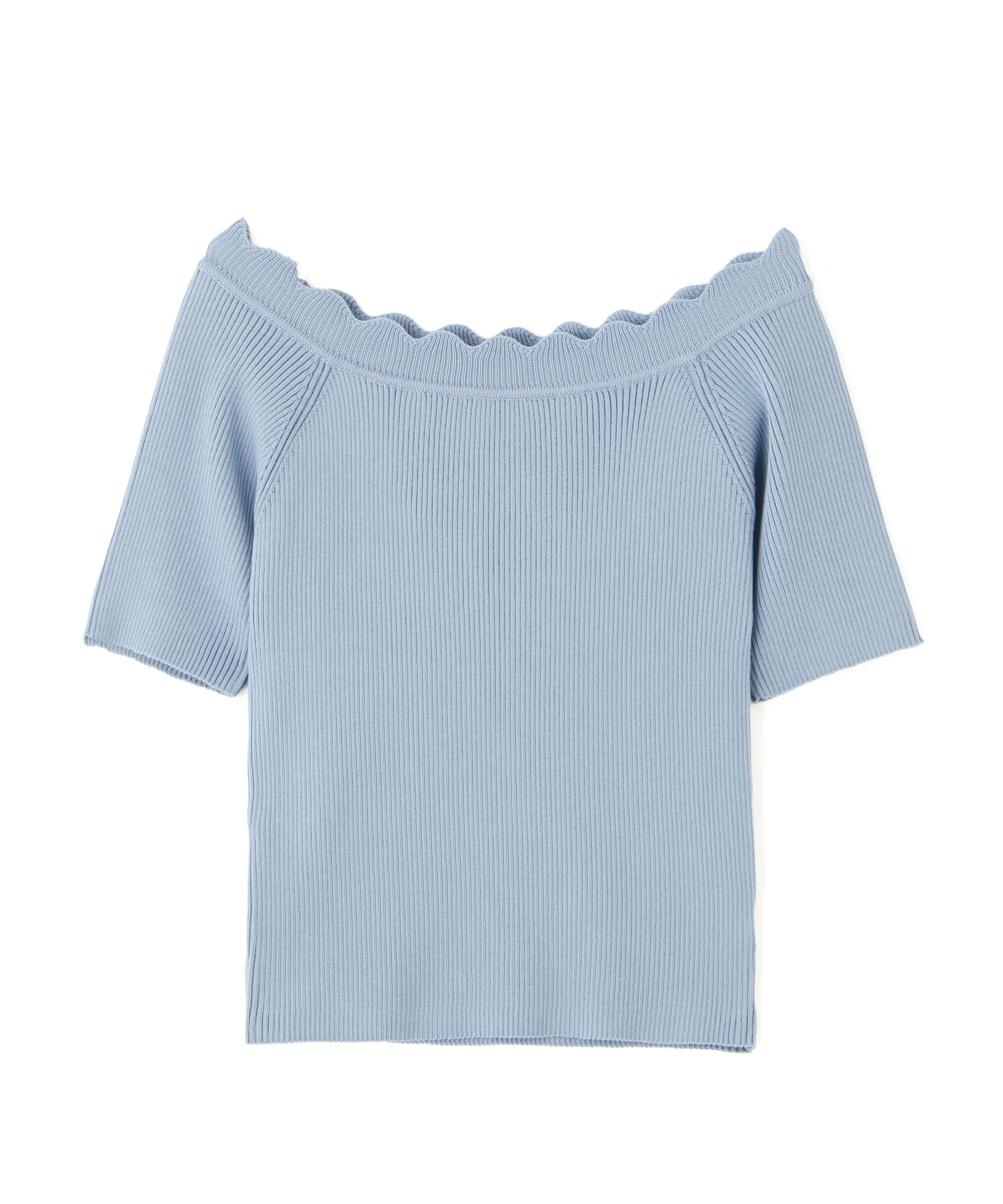  「２ＷＡＹオフショルスカラップニット」|ニット・セーター|