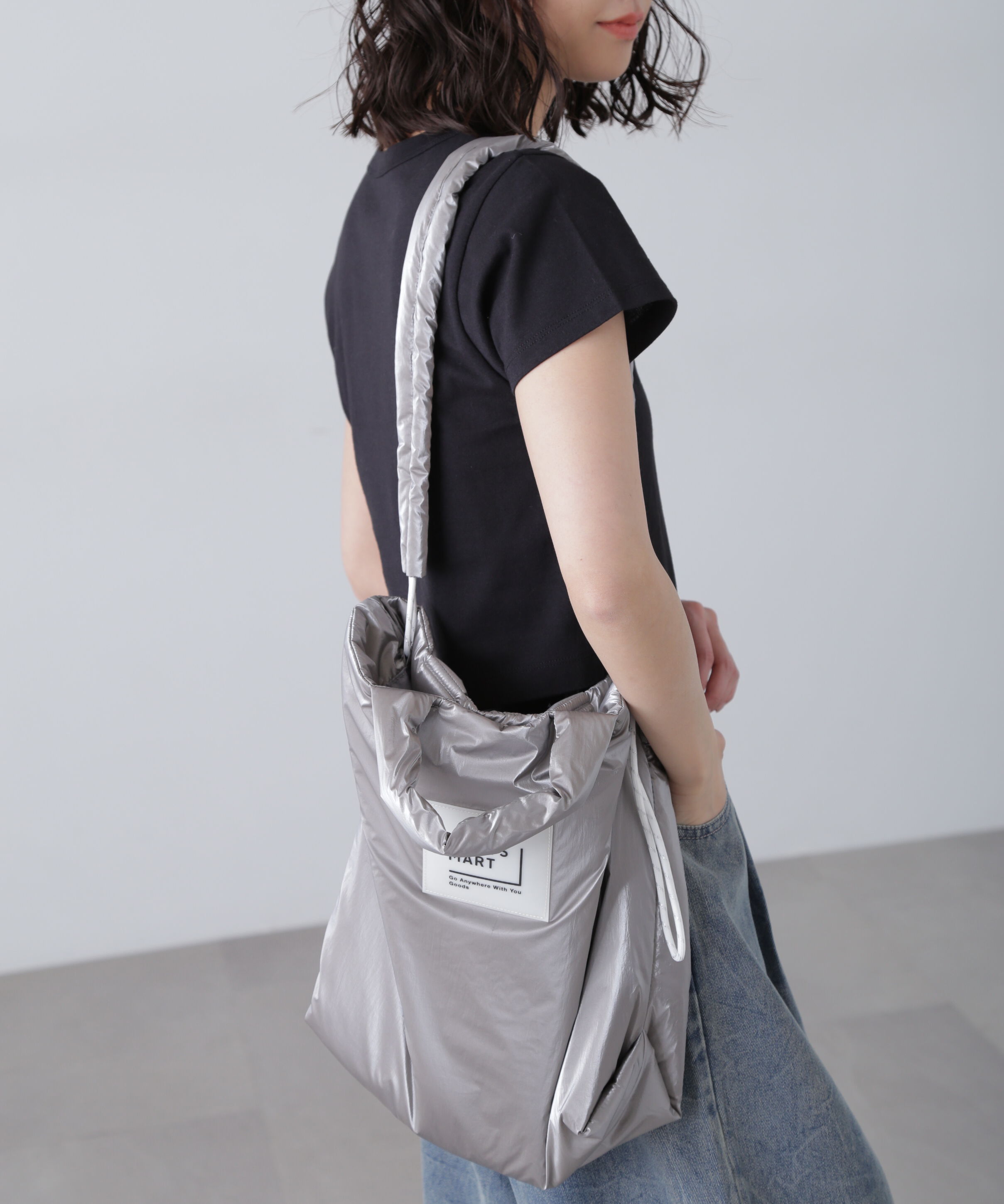  「ショルダーロープトートバッグ」|その他|グレー