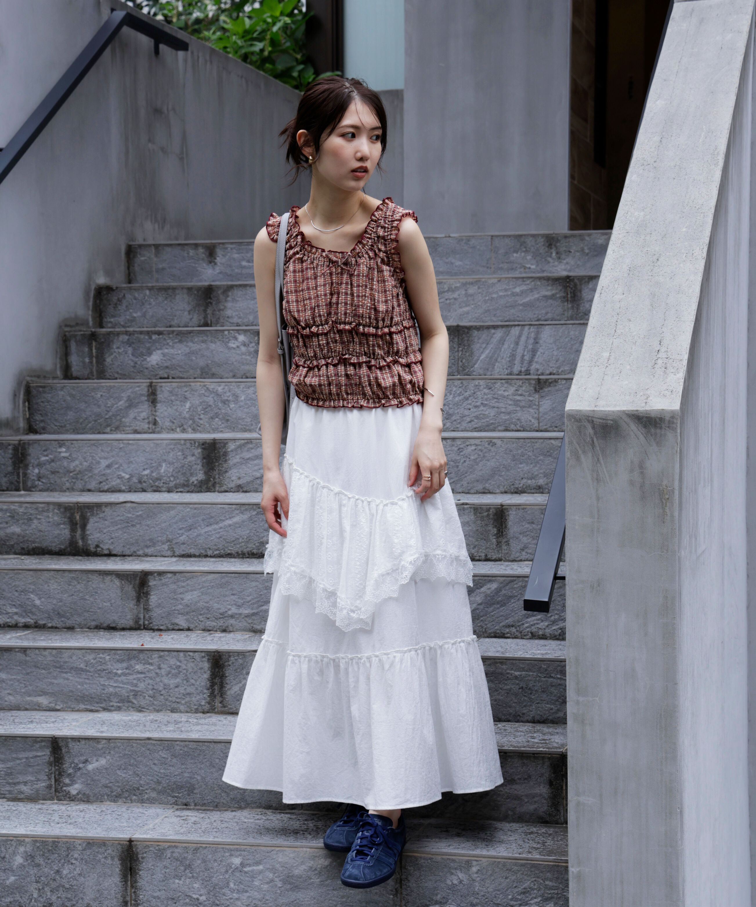  「シャーリングタンクトップブラウス」|シャツ・ブラウス|