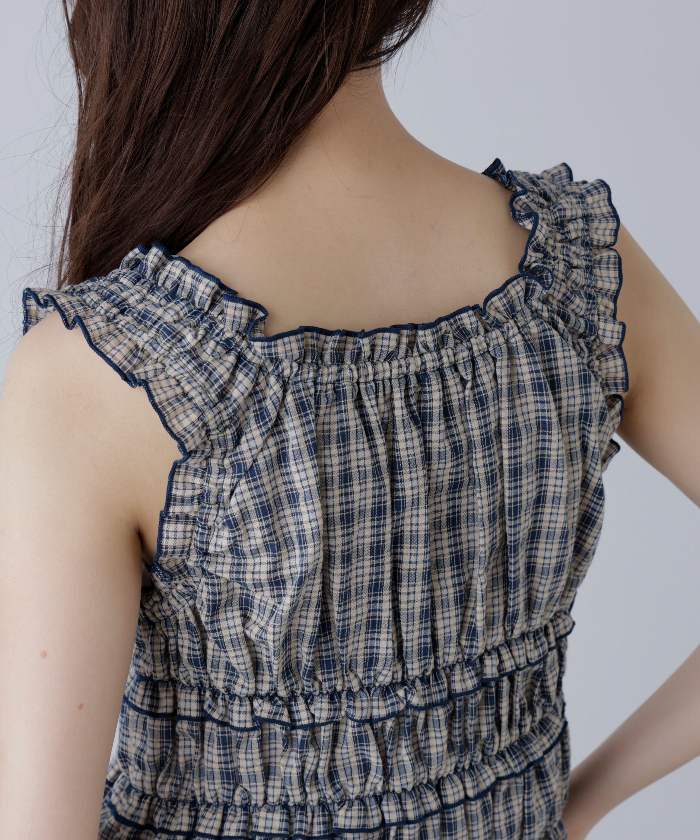  「シャーリングタンクトップブラウス」|シャツ・ブラウス|