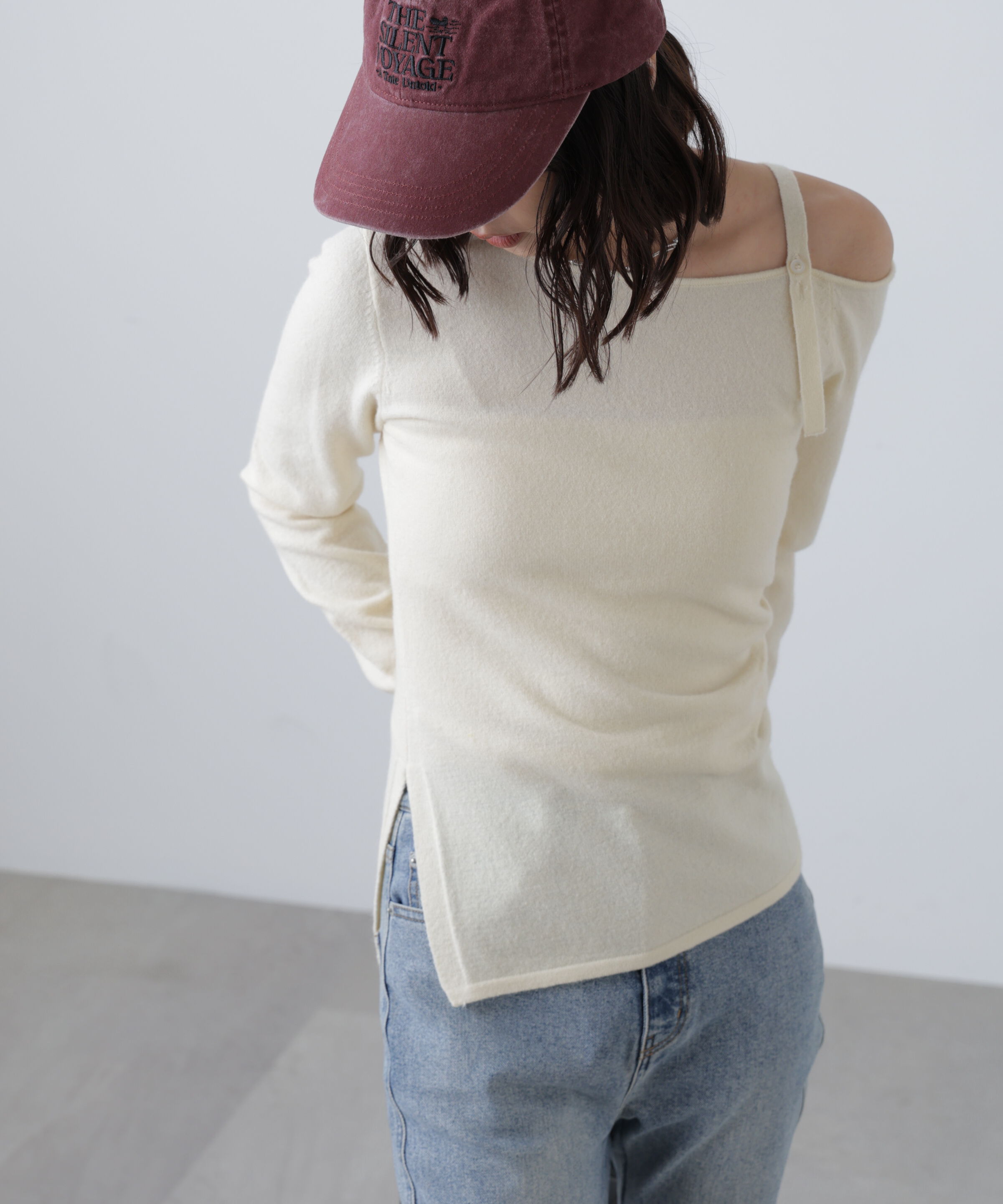  「ワンショルダーストラップニット」|ニット・セーター|