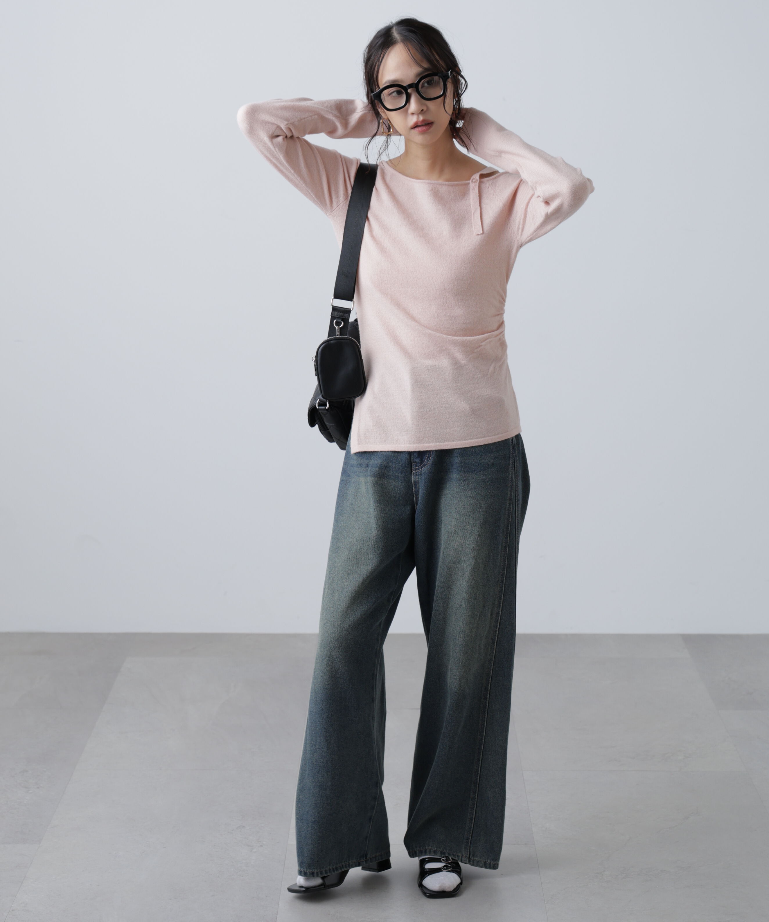  「ワンショルダーストラップニット」|ニット・セーター|