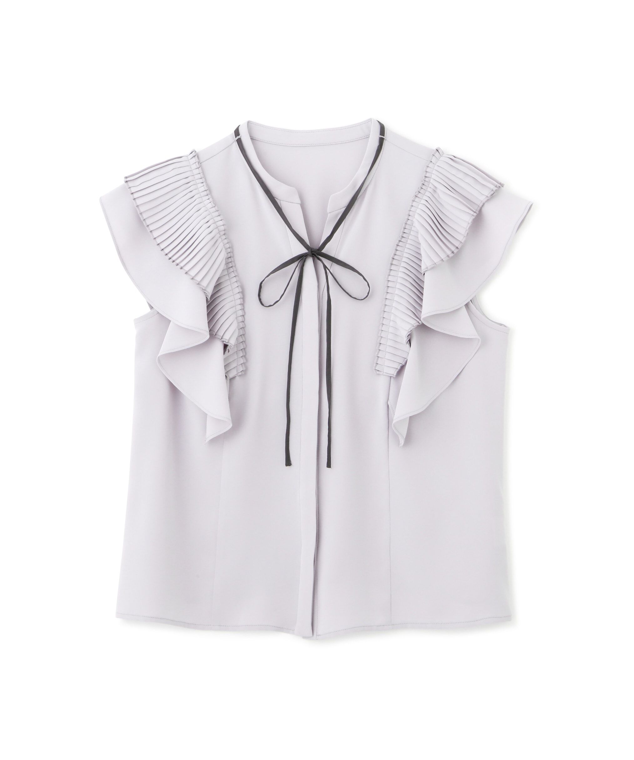  「プリーツラッフルフリルブラウス」|シャツ・ブラウス|