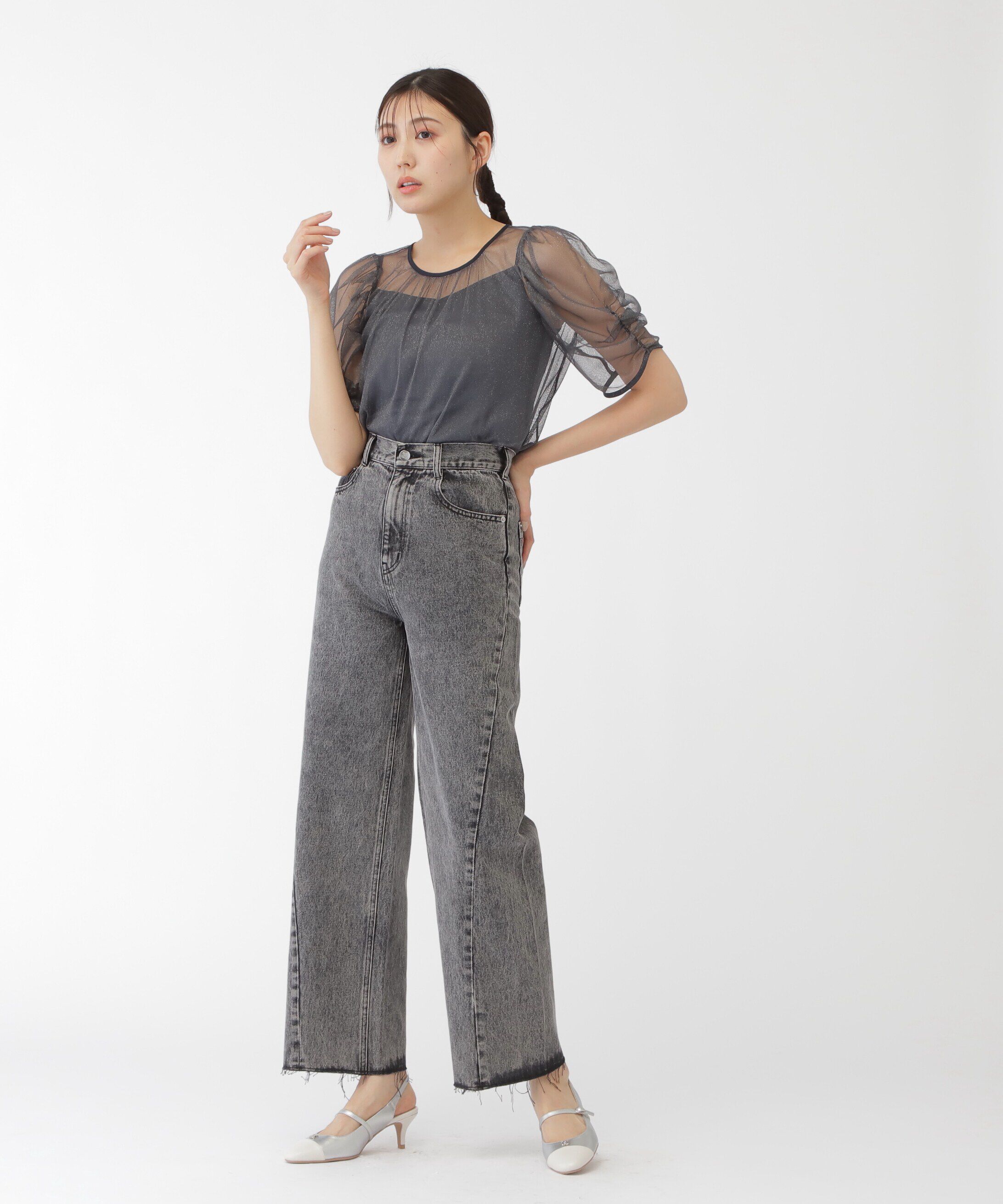  「ラメチュールブラウス」|シャツ・ブラウス|