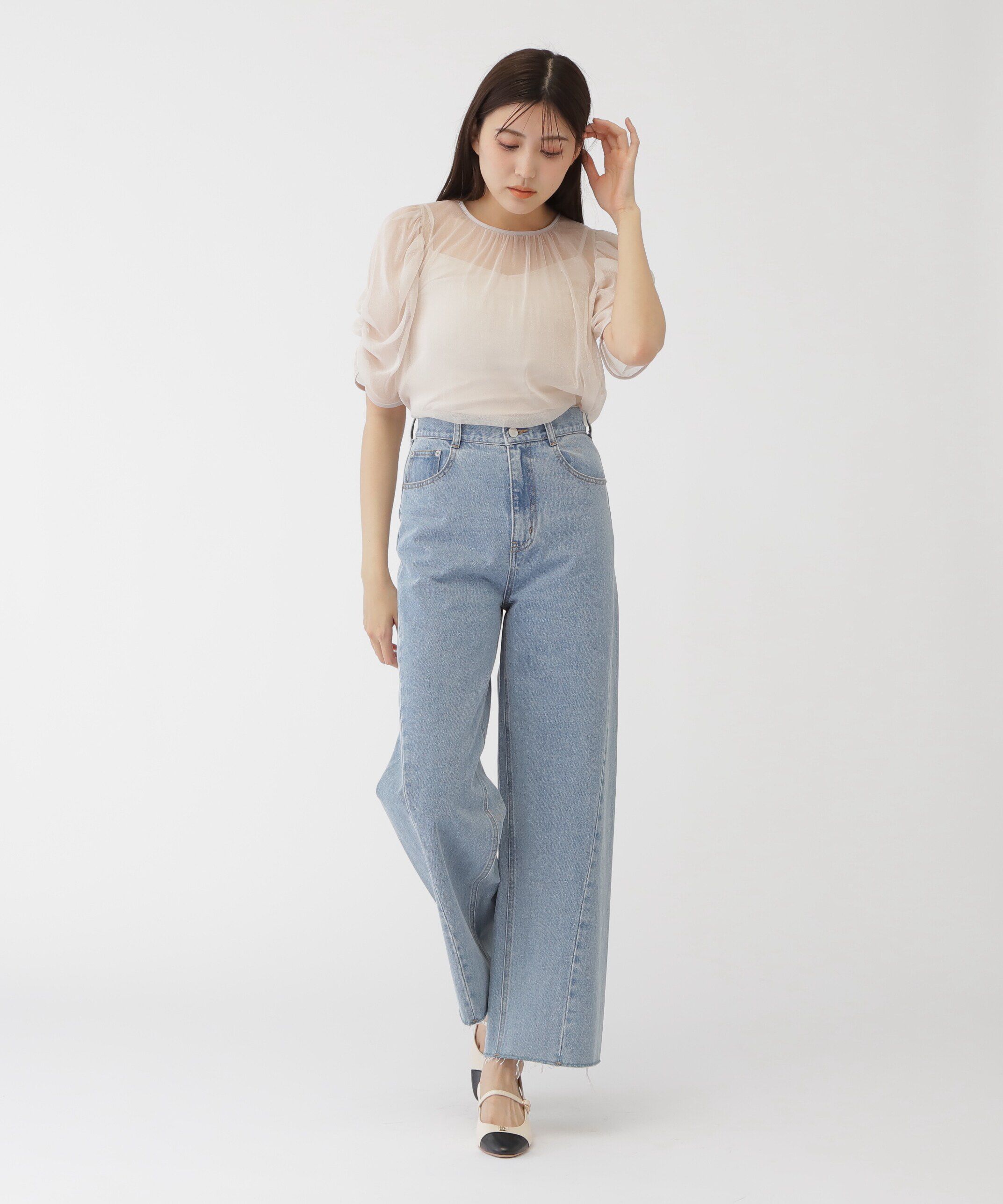  「ラメチュールブラウス」|シャツ・ブラウス|