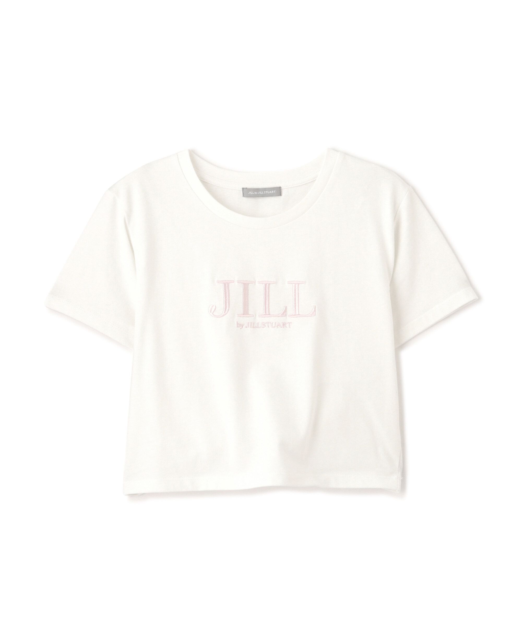  「ショート丈刺繍ロゴTシャツオーガニックコットン」|Tシャツ・カットソー|