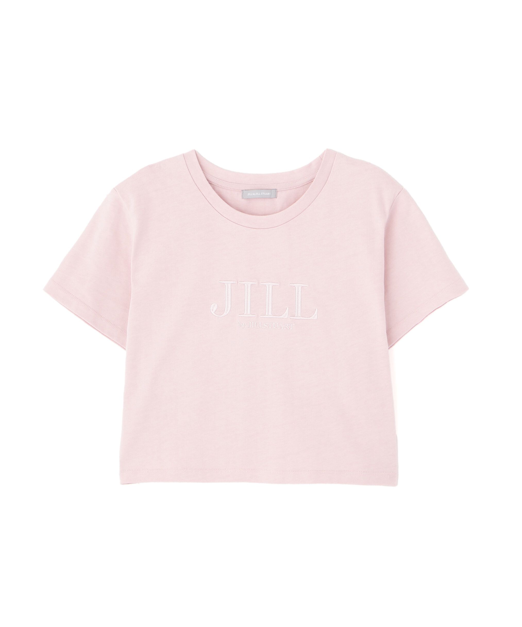  「ショート丈刺繍ロゴTシャツオーガニックコットン」|Tシャツ・カットソー|