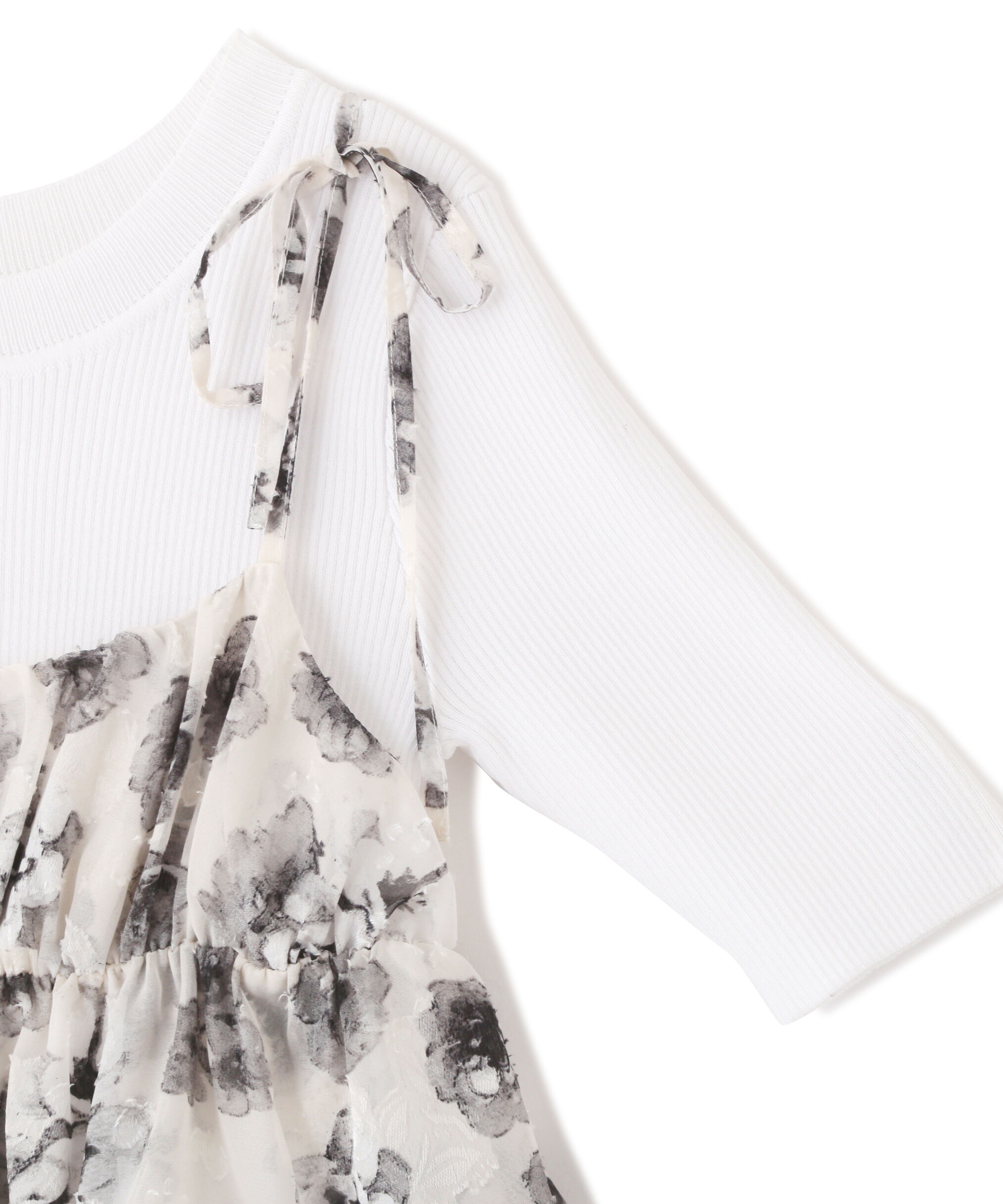  「バルーンフリルキャミ付きニットセット」|ニット・セーター|