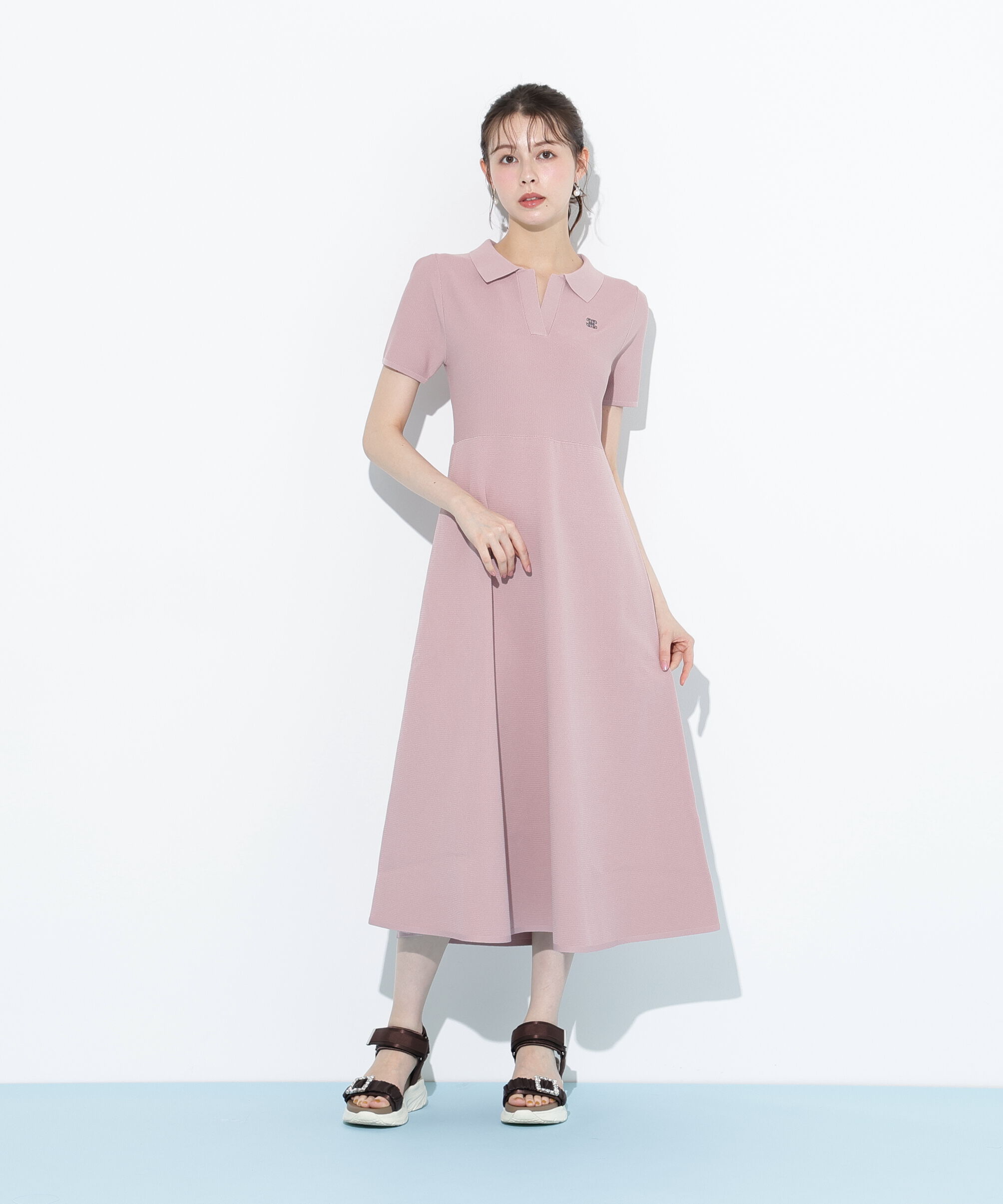  「ポロシャツワンピース」|ワンピース|