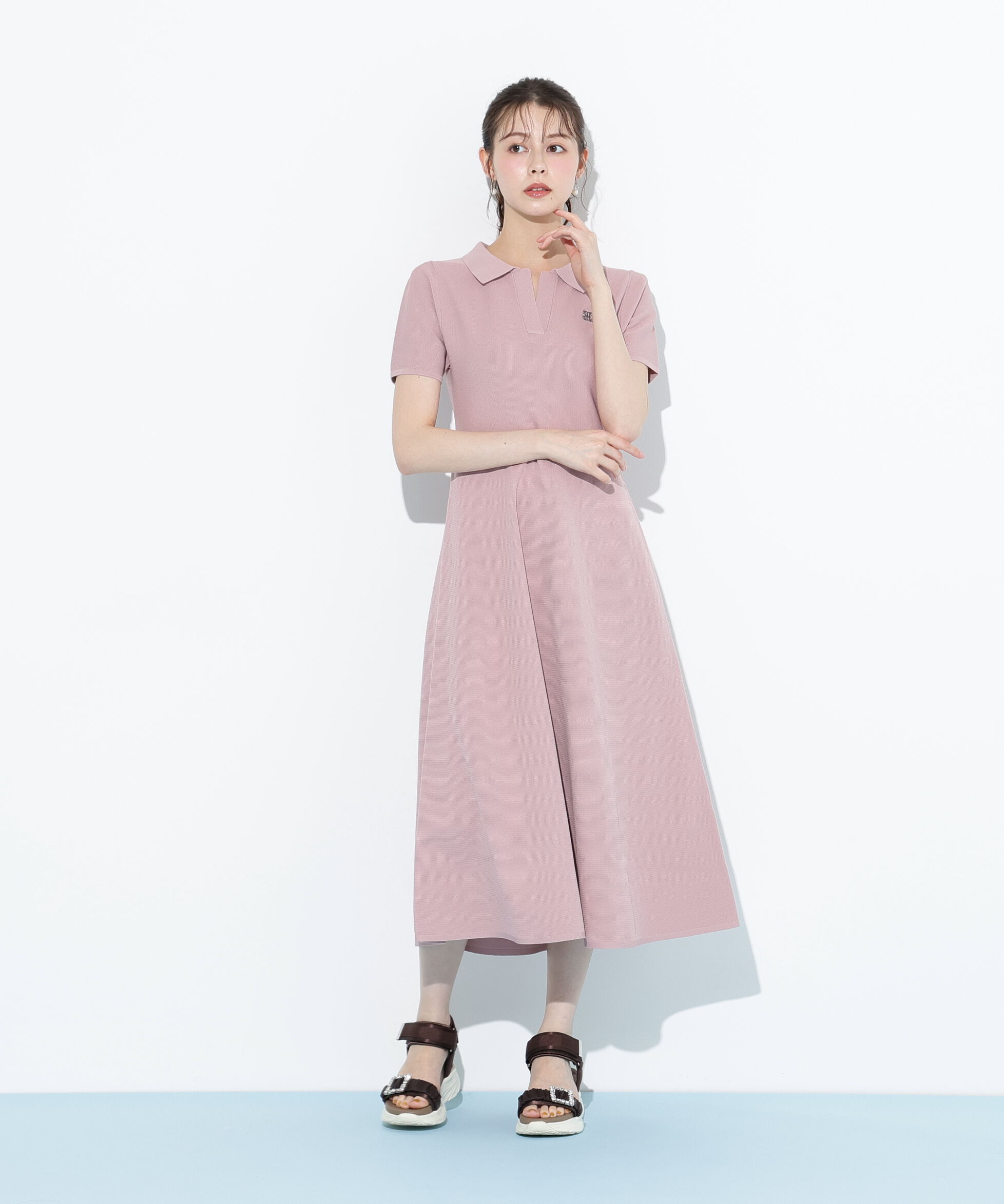  「ポロシャツワンピース」|ワンピース|