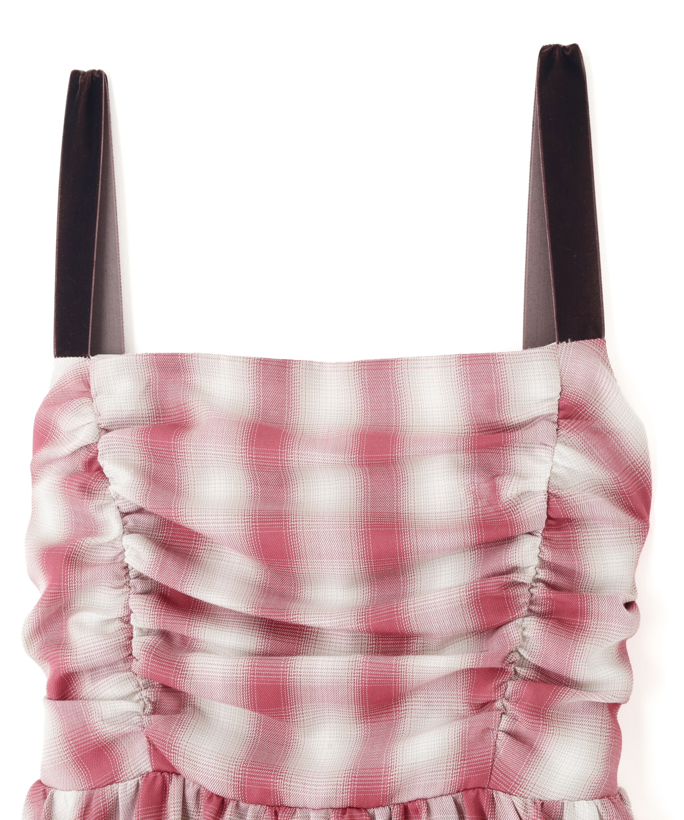  「オンブレーチェックシャーリングキャミ」|シャツ・ブラウス|