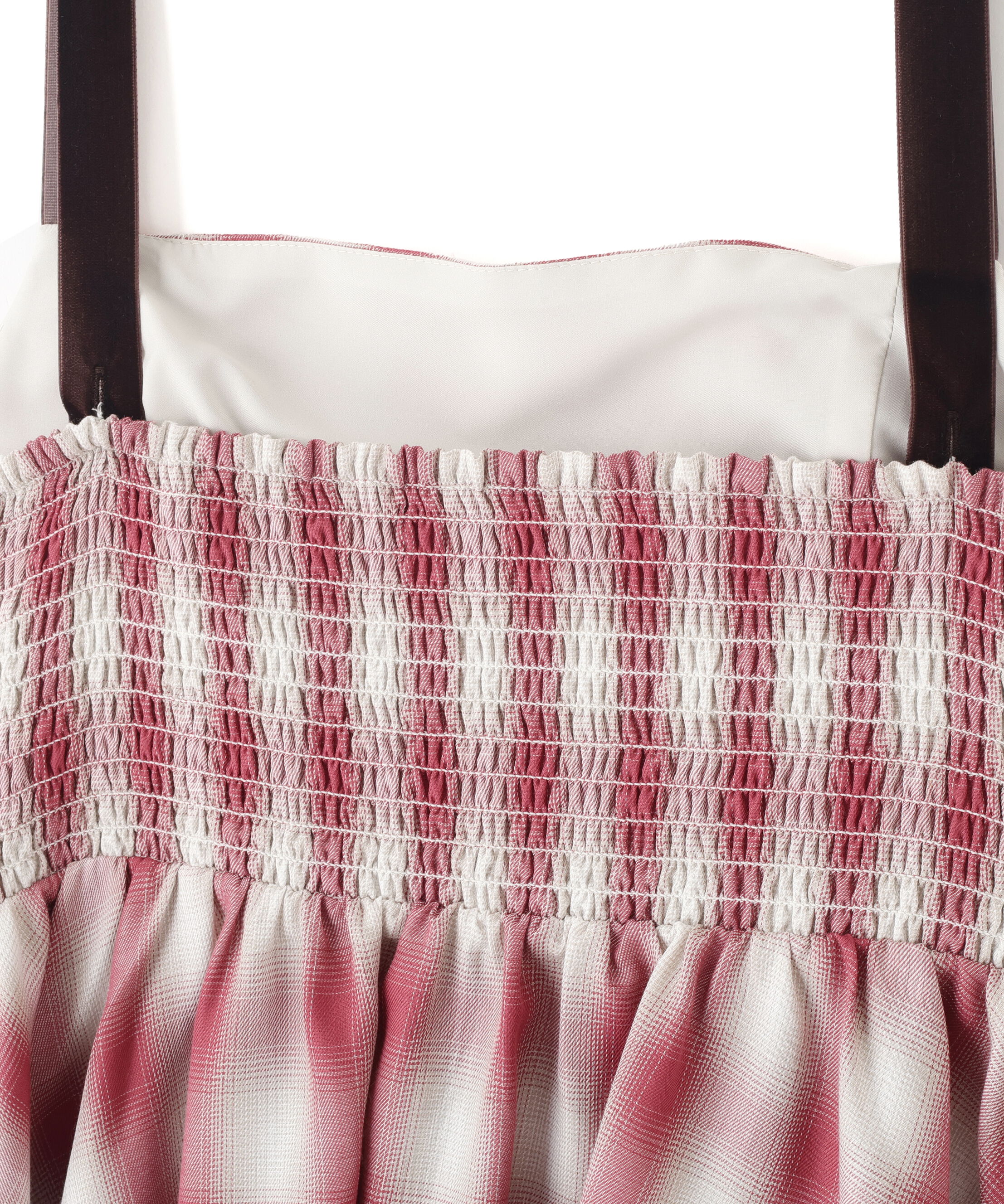  「オンブレーチェックシャーリングキャミ」|シャツ・ブラウス|