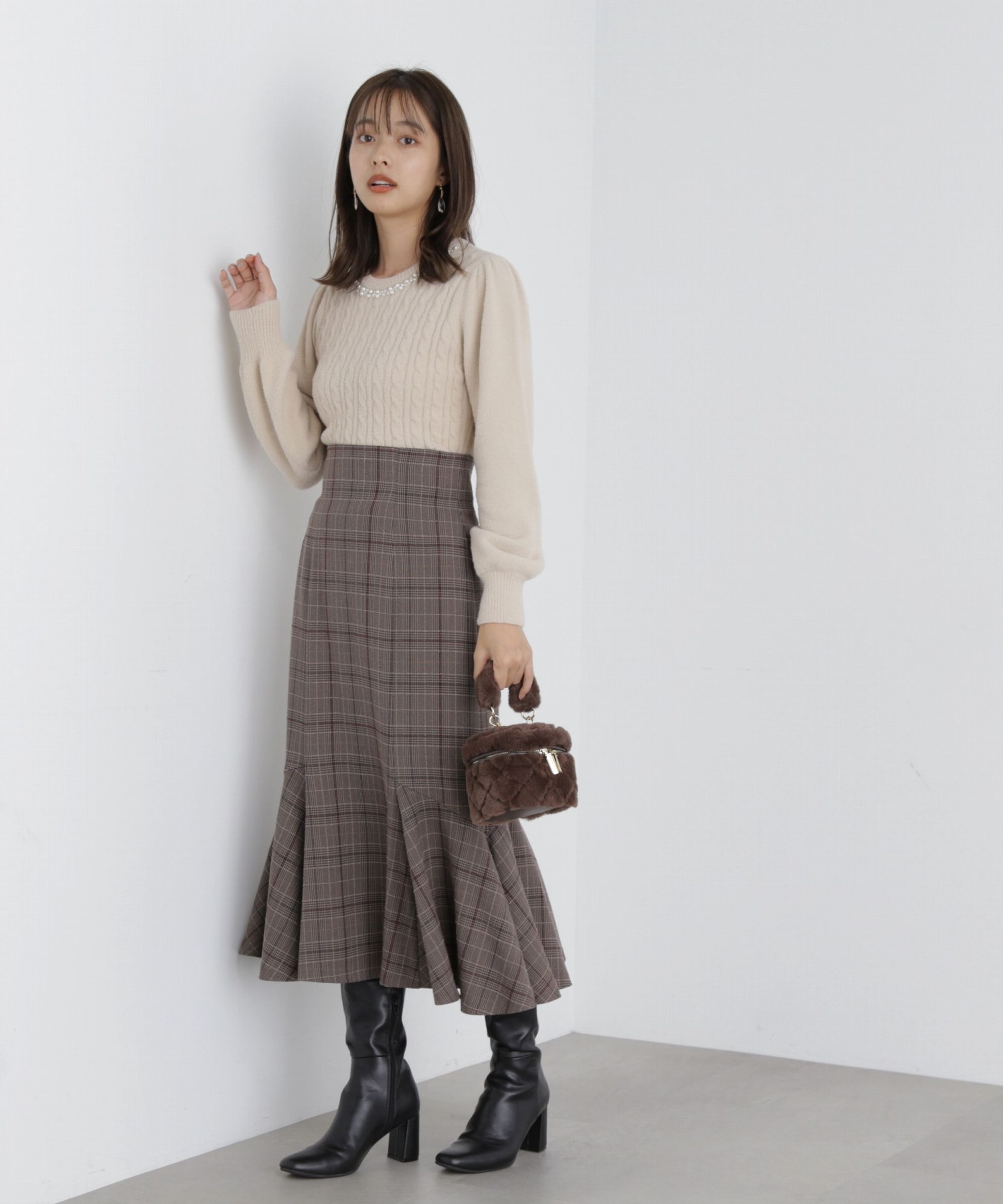 PROPORTION BODY DRESSING「サイド切り替えマーメイドスカート」|スカート|