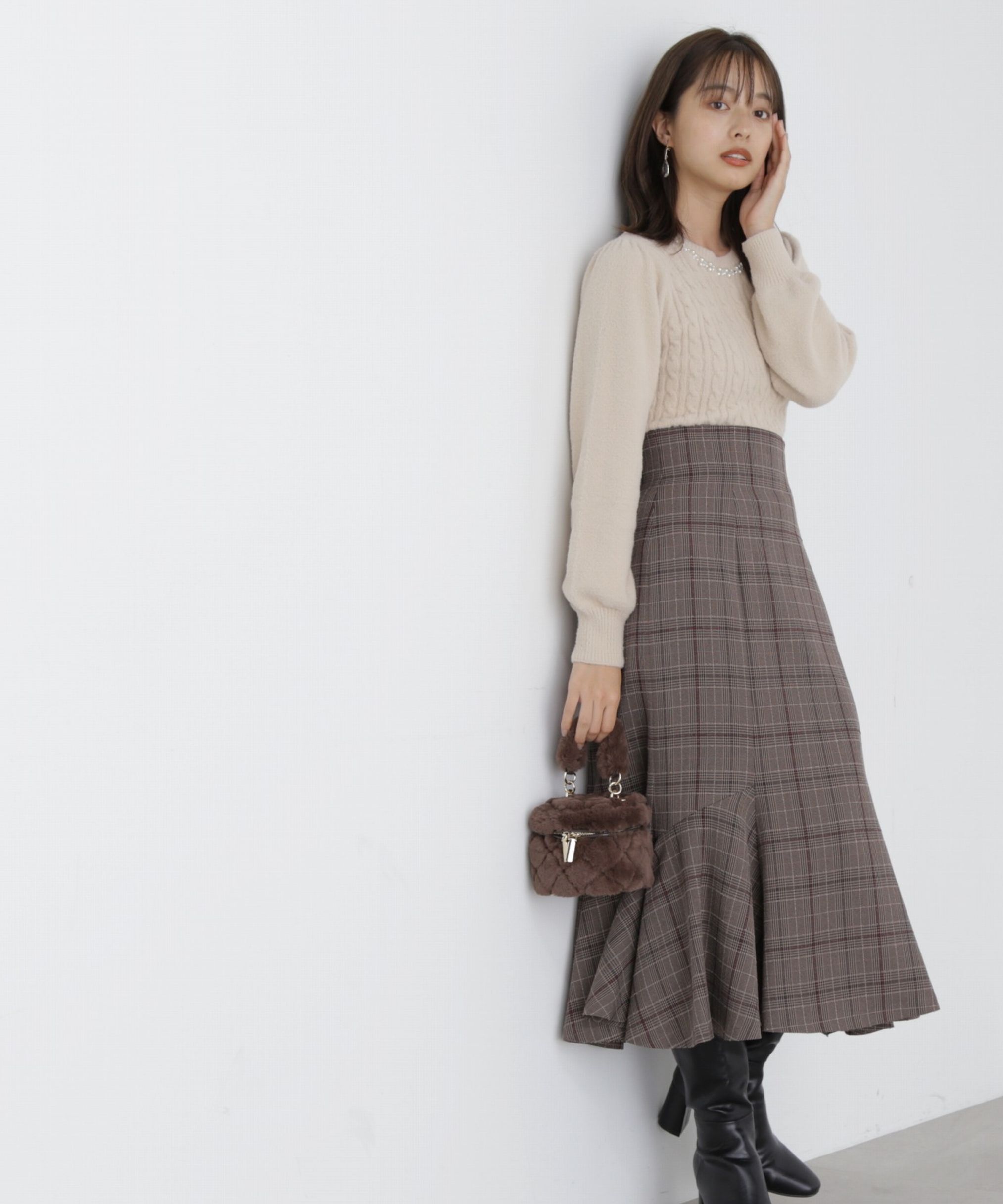 PROPORTION BODY DRESSING「サイド切り替えマーメイドスカート」|スカート|