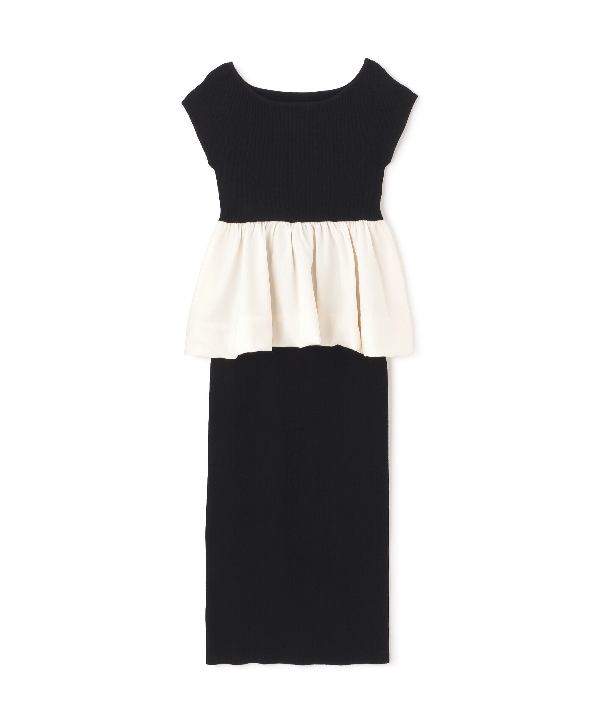 PROPORTION BODY DRESSING「バルーンペプラムニットSET UP　WEB限定カラー：ネイビー」|ワンピース|