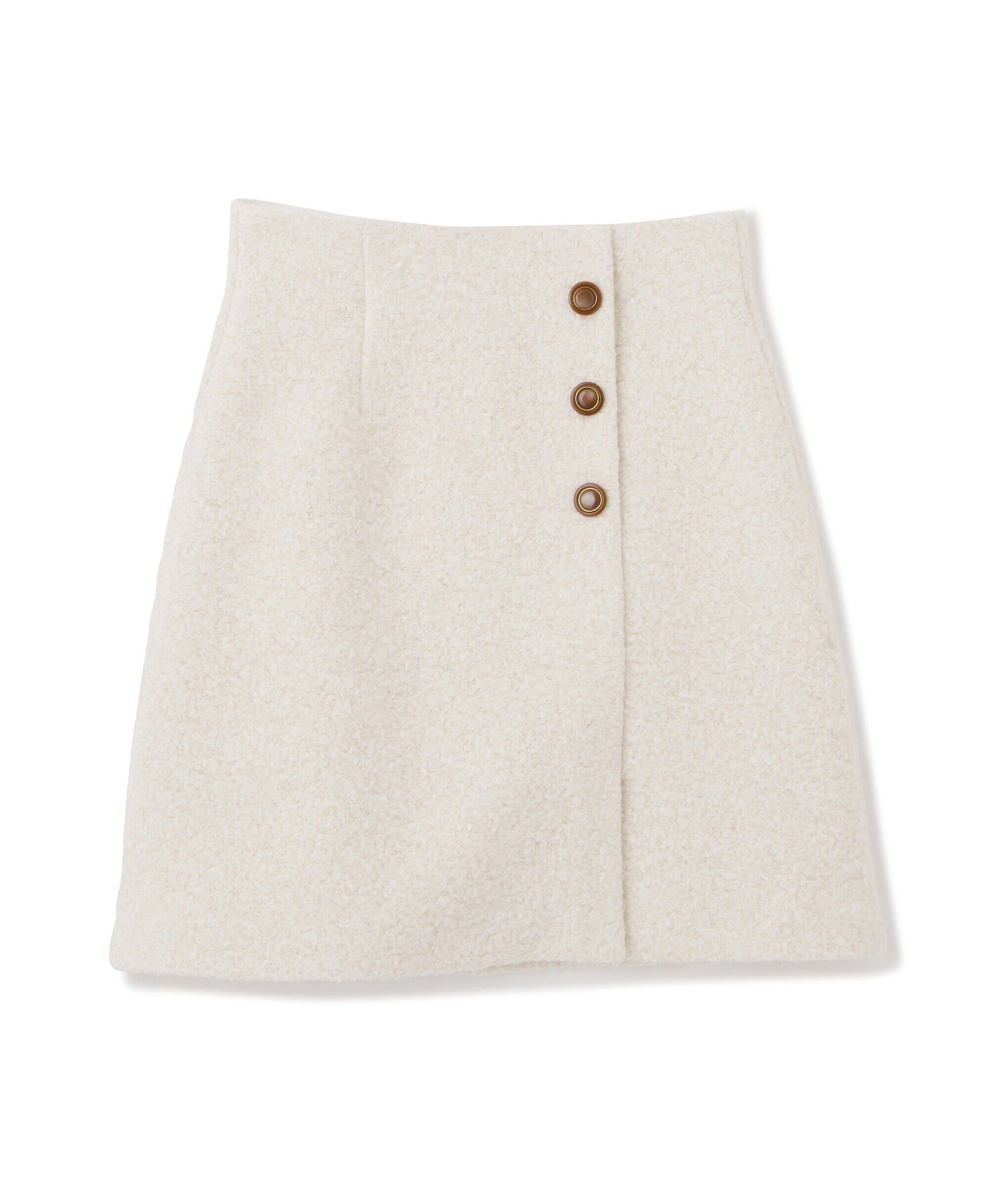 PROPORTION BODY DRESSING「ラメブークレー台形ミニスカート」|スカート|