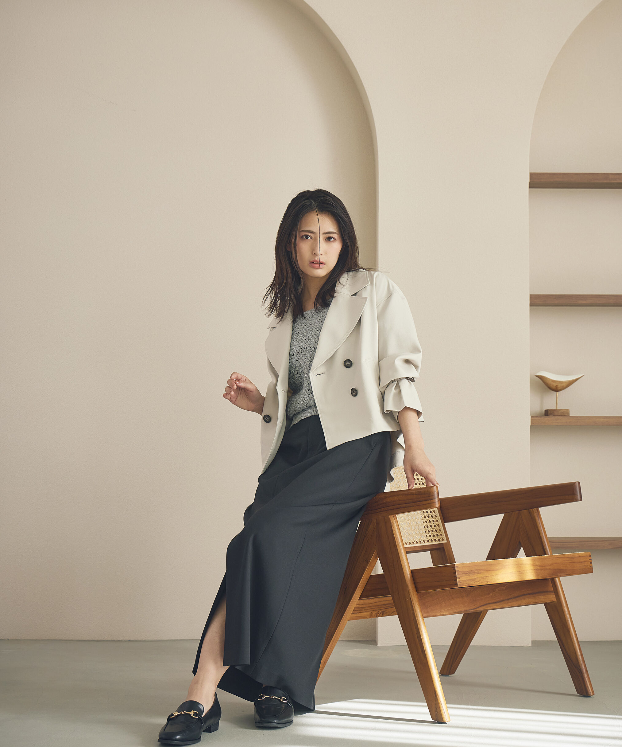 PROPORTION BODY DRESSING「ベーシックショートトレンチ」|ブルゾン・スタジャン|