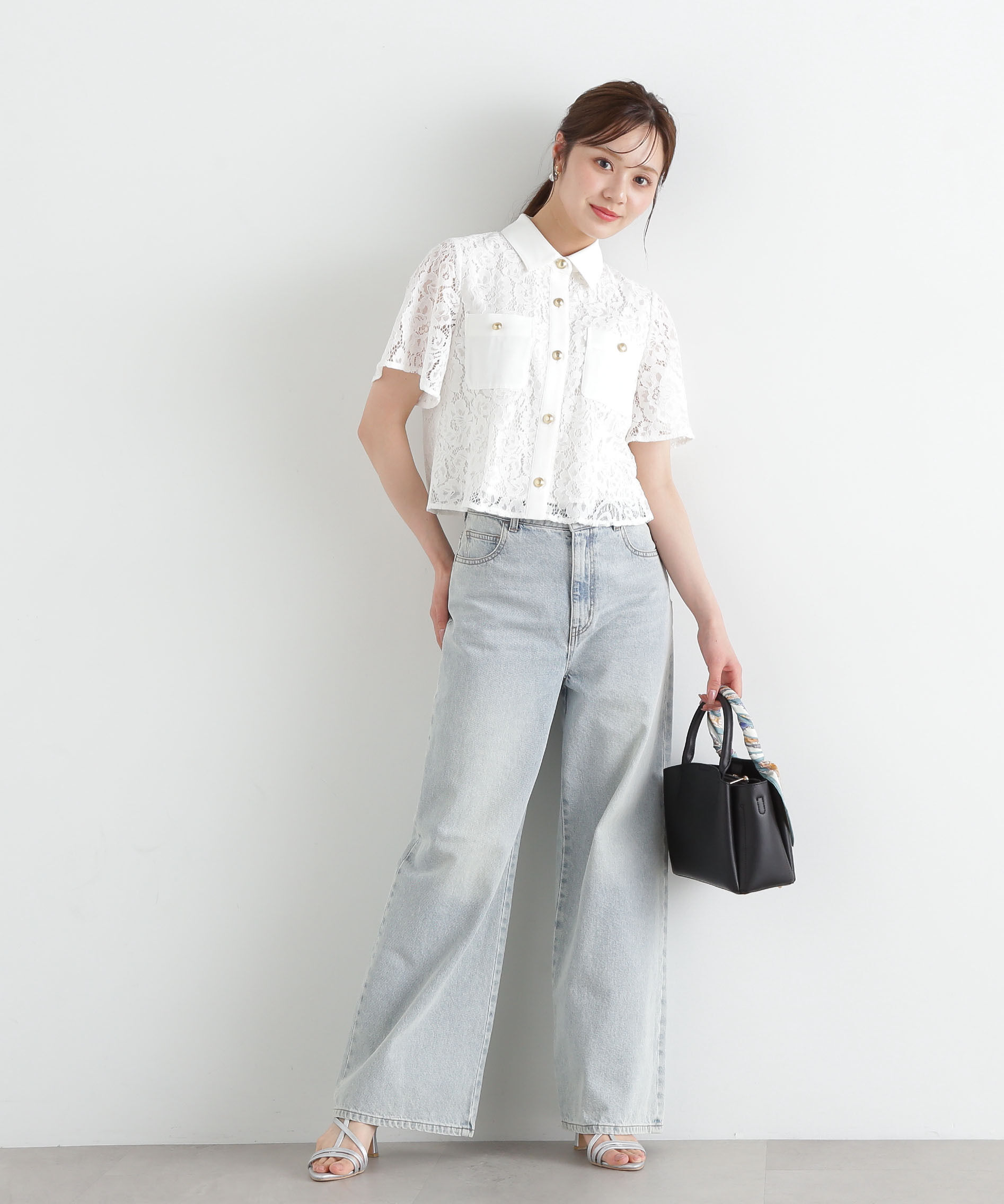 PROPORTION BODY DRESSING「レースシャツ」|シャツ・ブラウス|