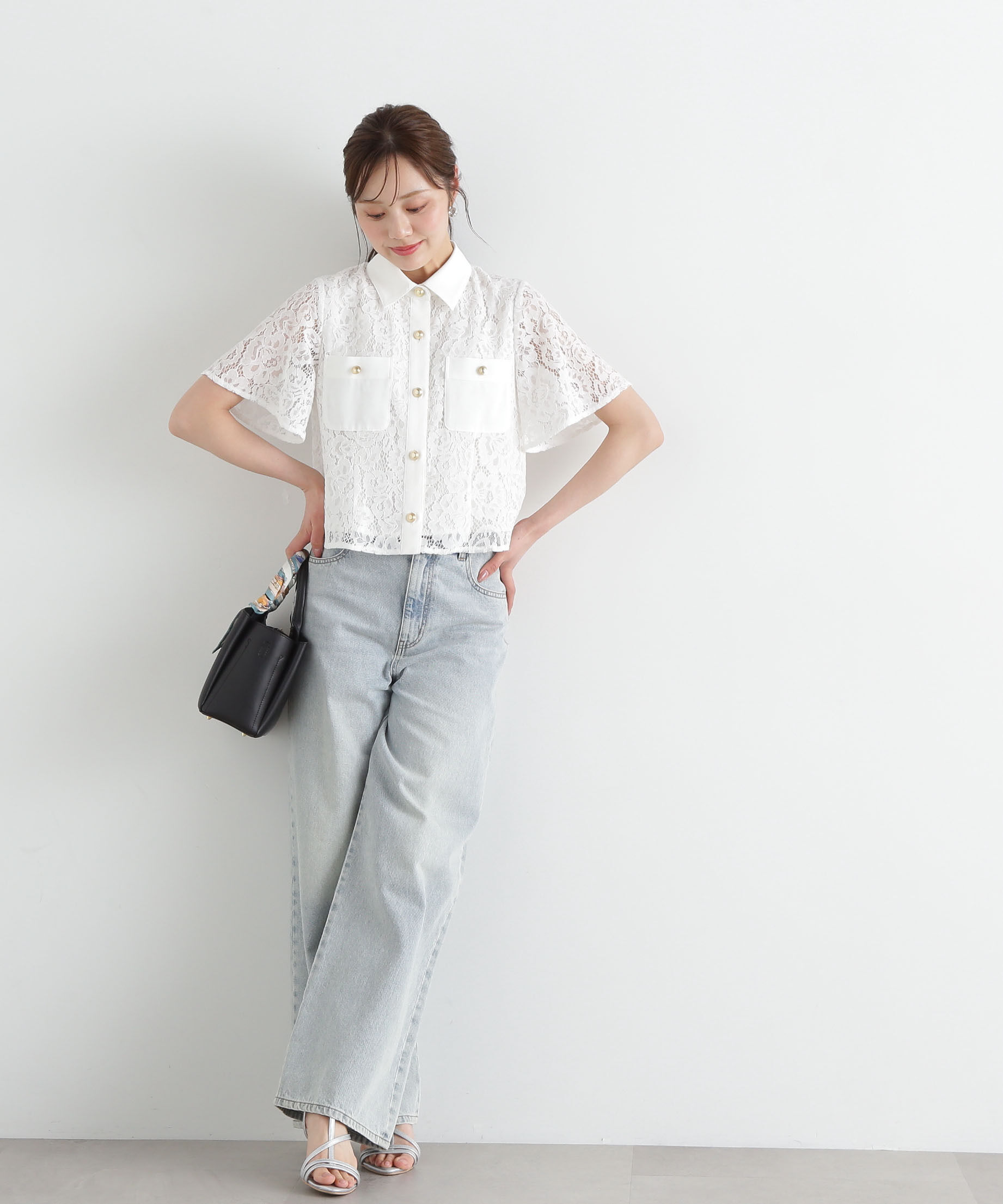 PROPORTION BODY DRESSING「レースシャツ」|シャツ・ブラウス|