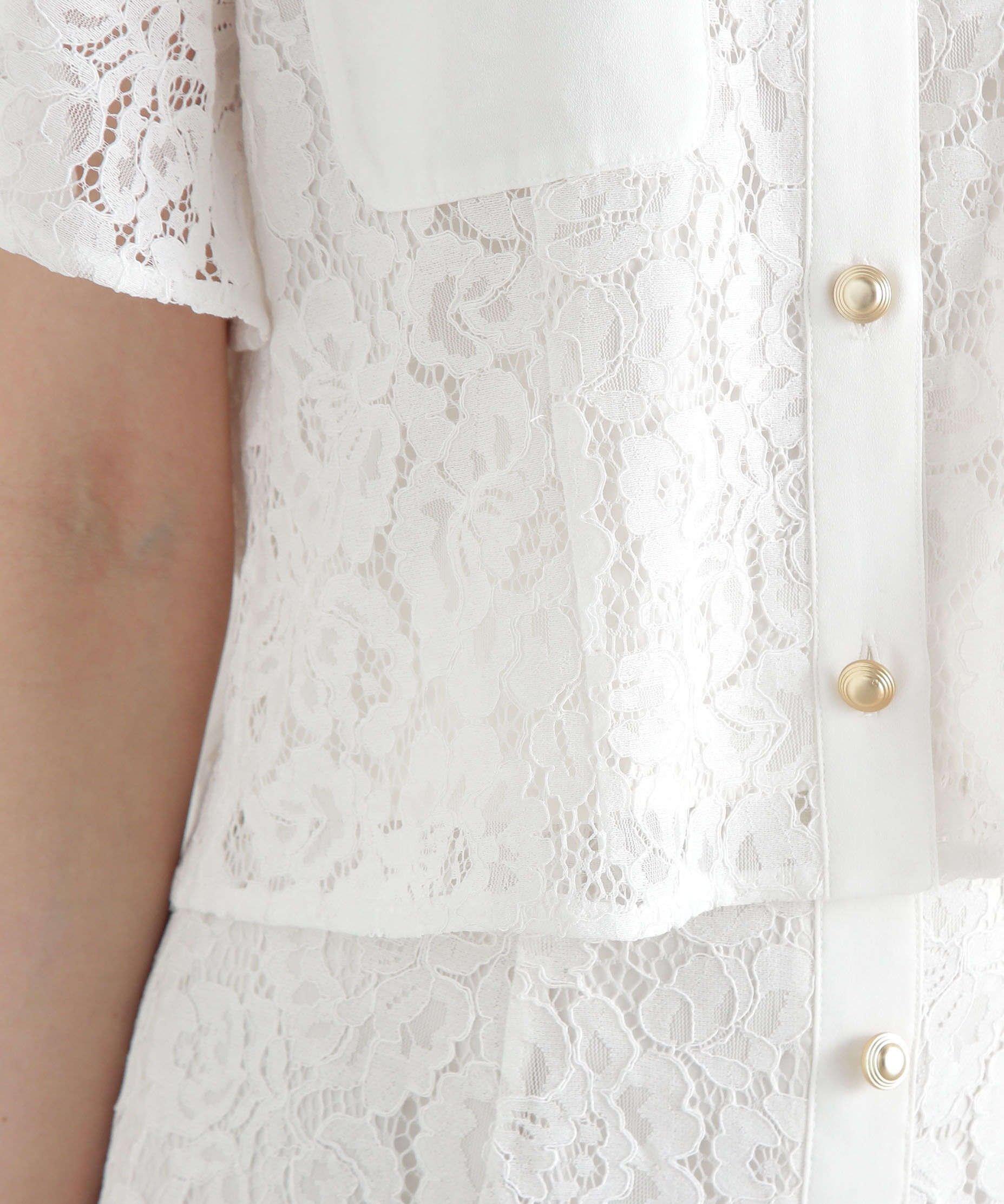 PROPORTION BODY DRESSING「レースシャツ」|シャツ・ブラウス|