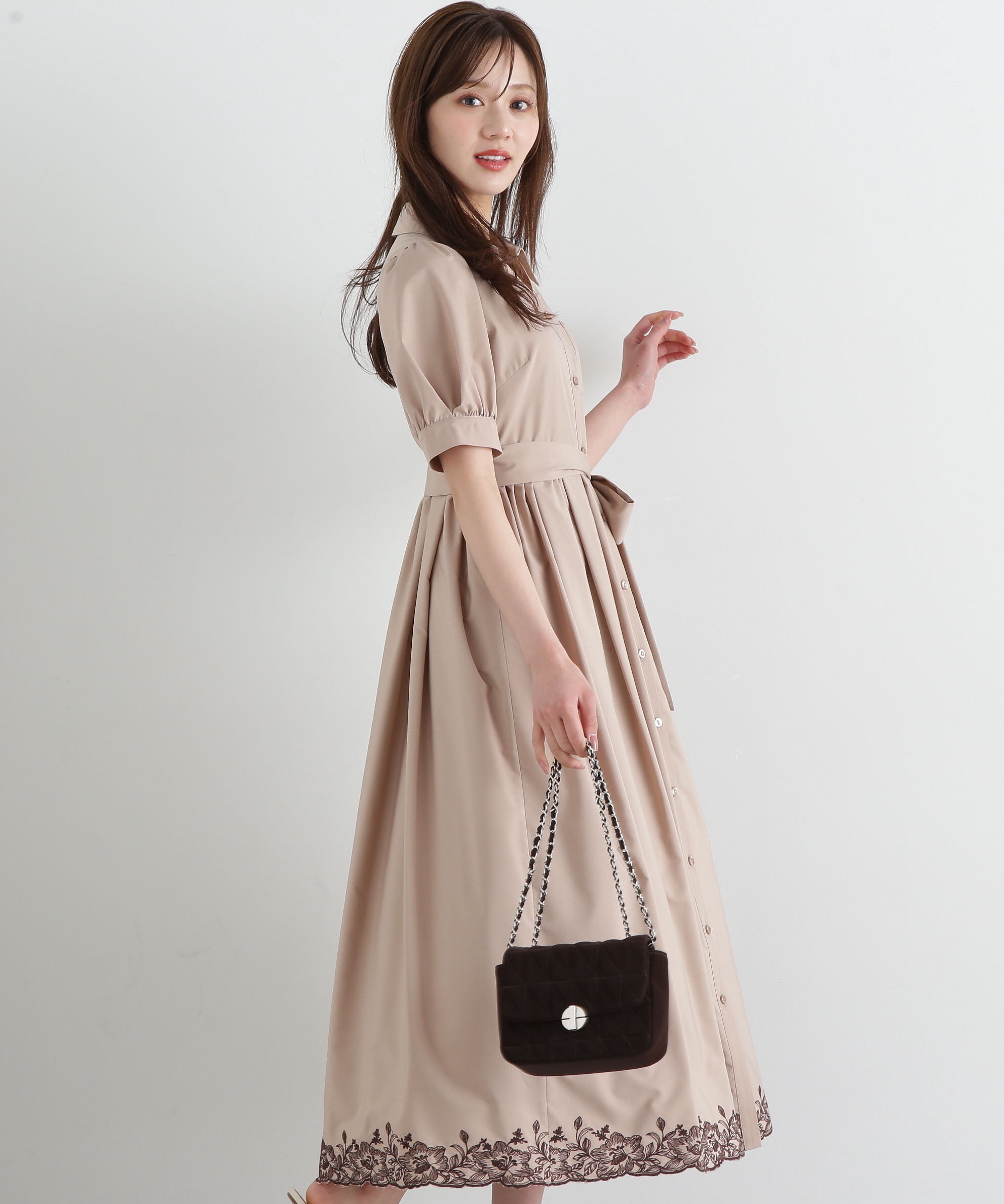 PROPORTION BODY DRESSING「エンブロイダリーシャツワンピース」|ワンピース|