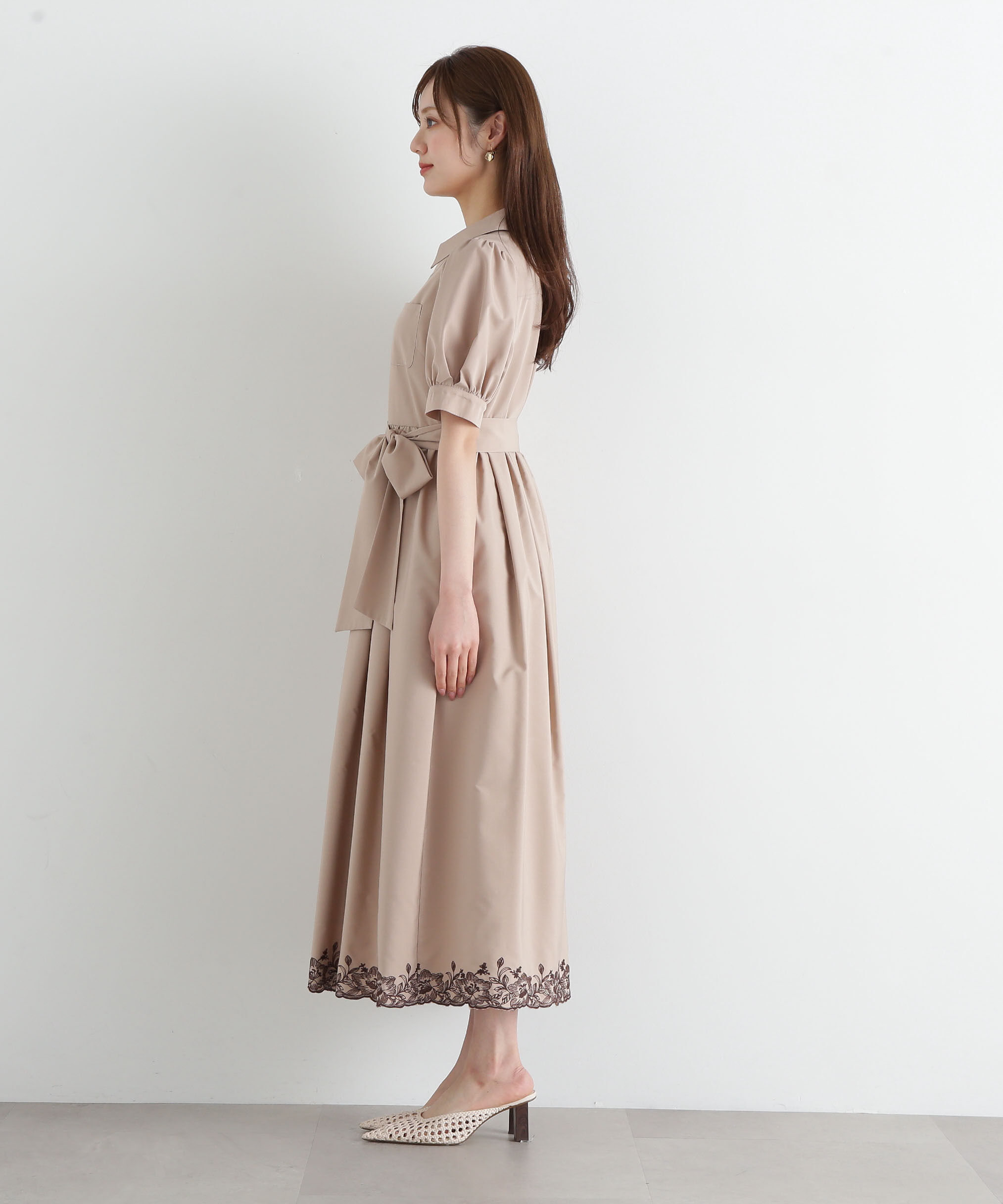 PROPORTION BODY DRESSING「エンブロイダリーシャツワンピース」|ワンピース|