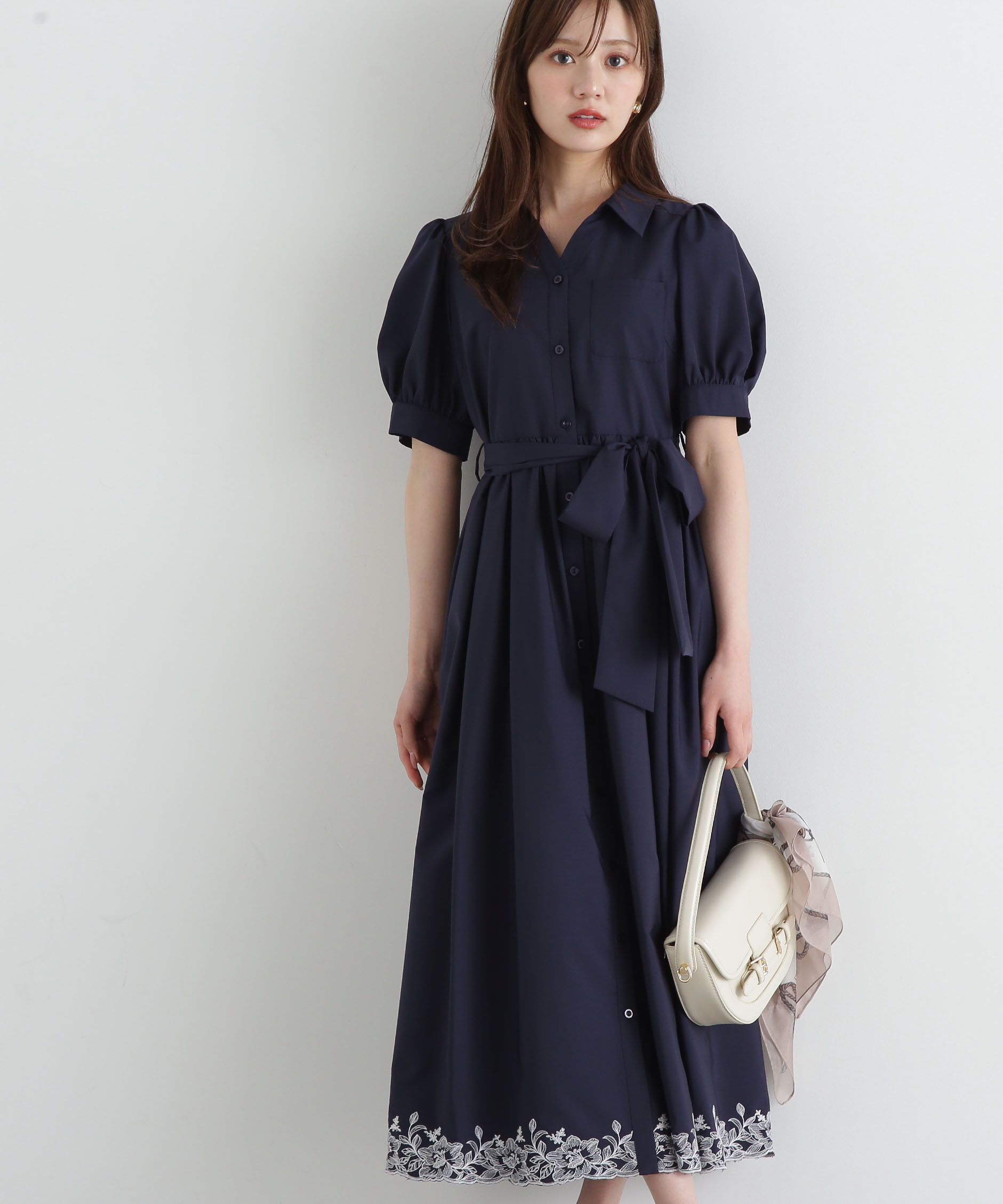 PROPORTION BODY DRESSING「エンブロイダリーシャツワンピース」|ワンピース|