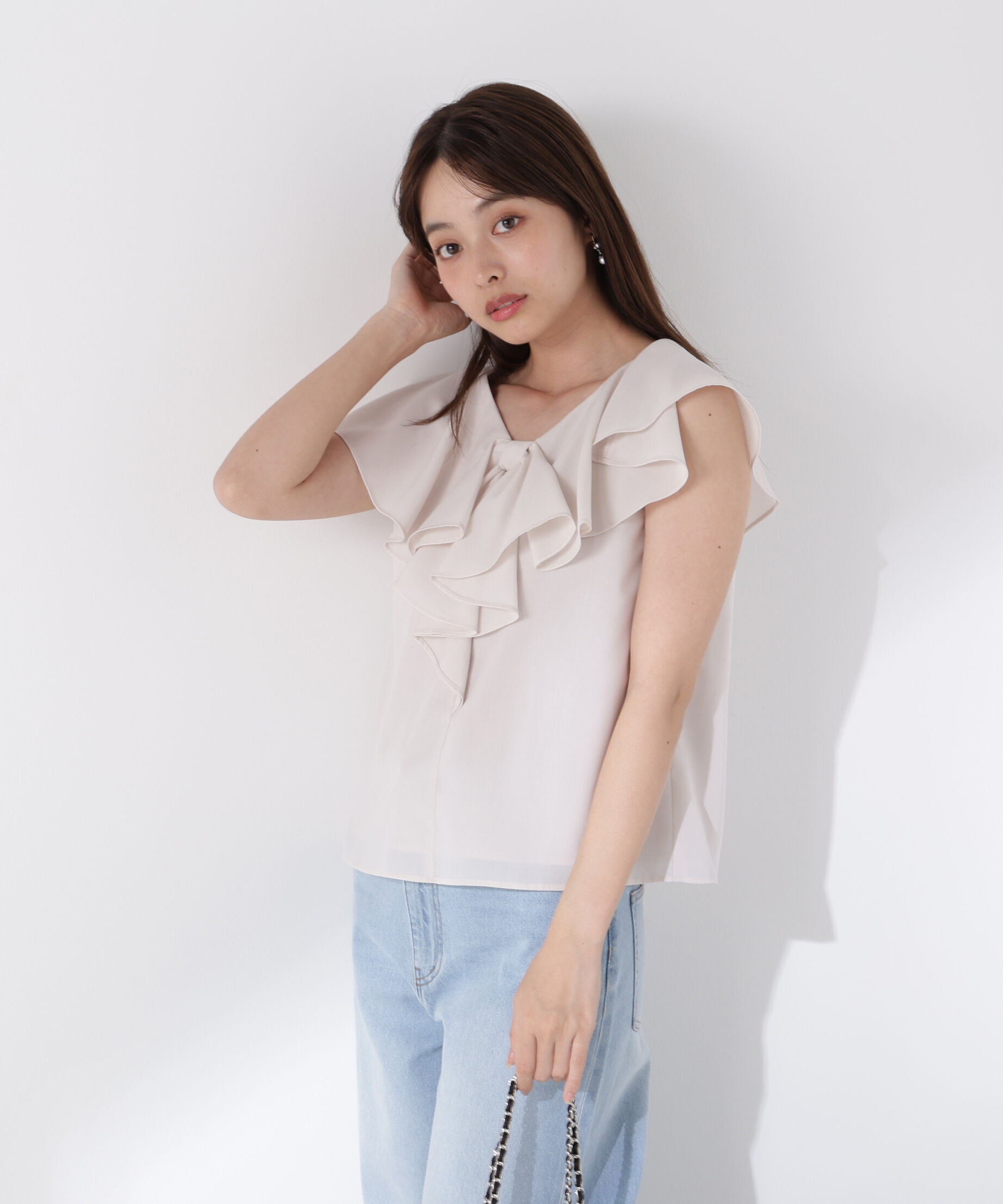 PROPORTION BODY DRESSING「リボン風ブラウス」|シャツ・ブラウス|