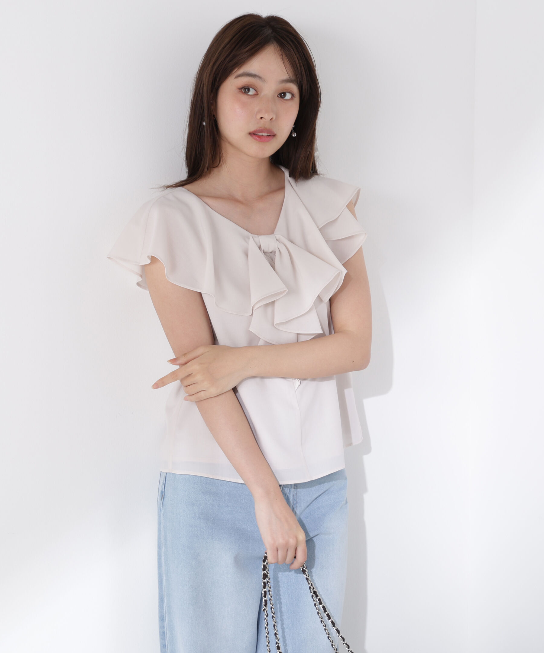 PROPORTION BODY DRESSING「リボン風ブラウス」|シャツ・ブラウス|