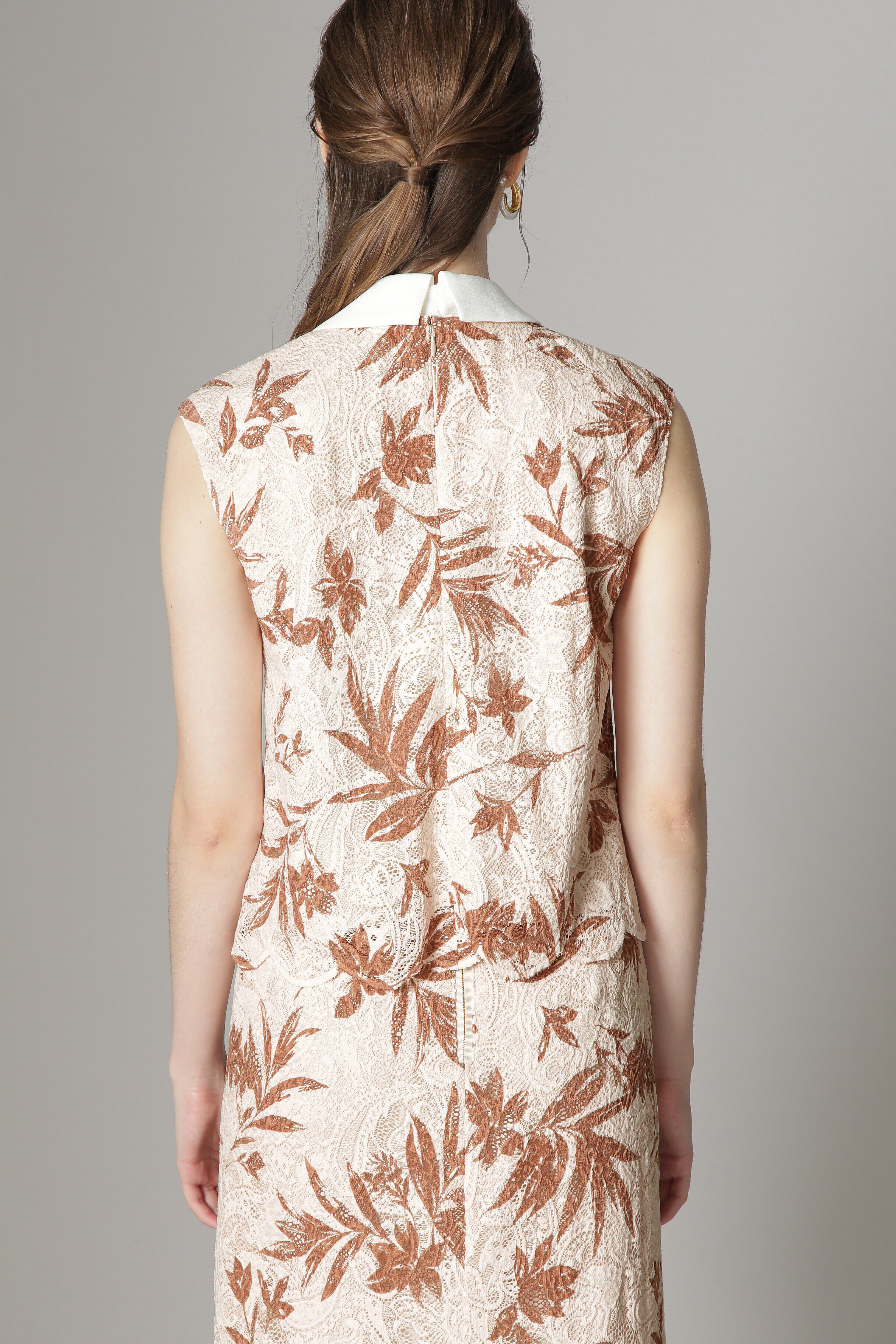  「[Lux Label]レースプリントブラウス」|シャツ・ブラウス|