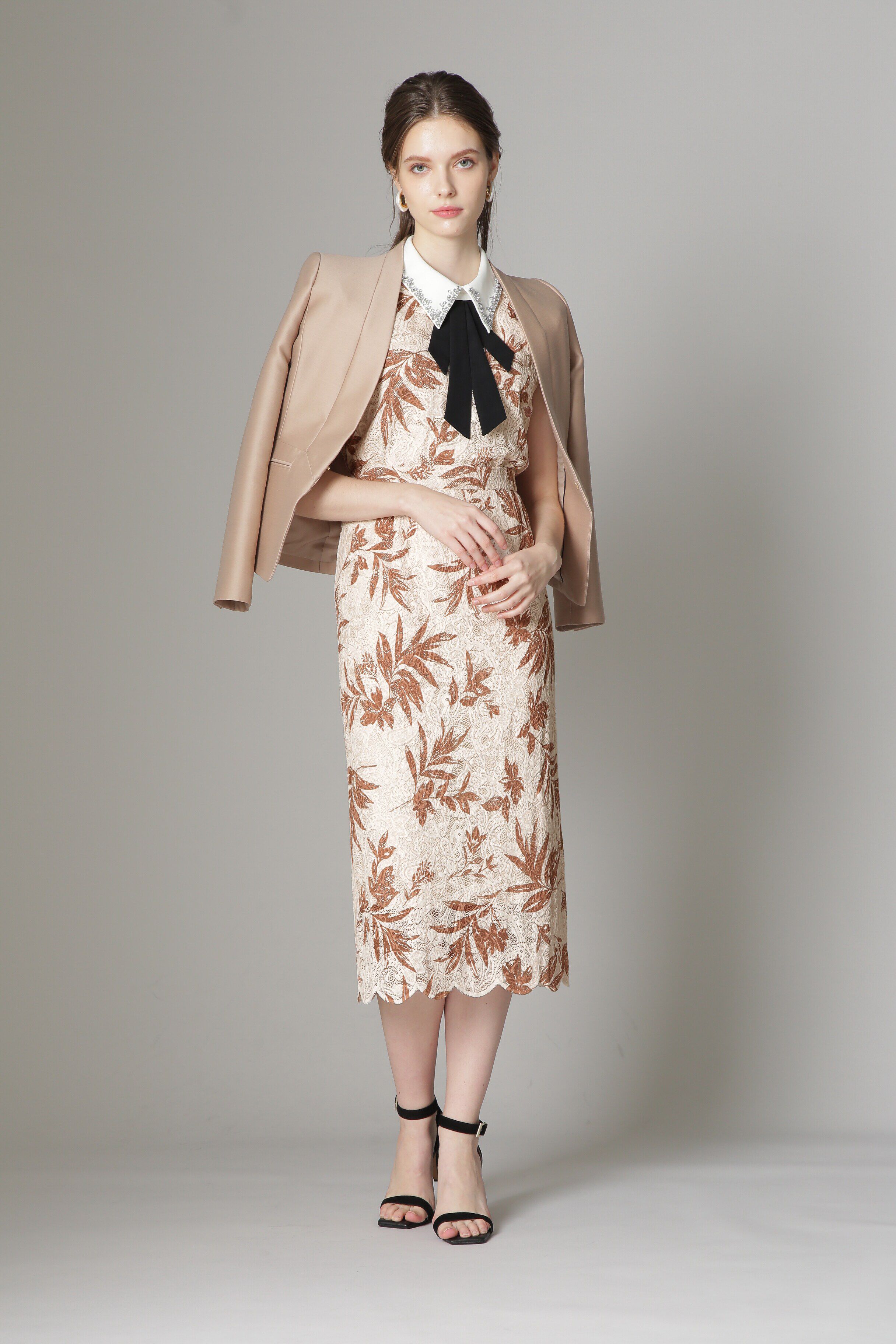  「[Lux Label]レースプリントブラウス」|シャツ・ブラウス|