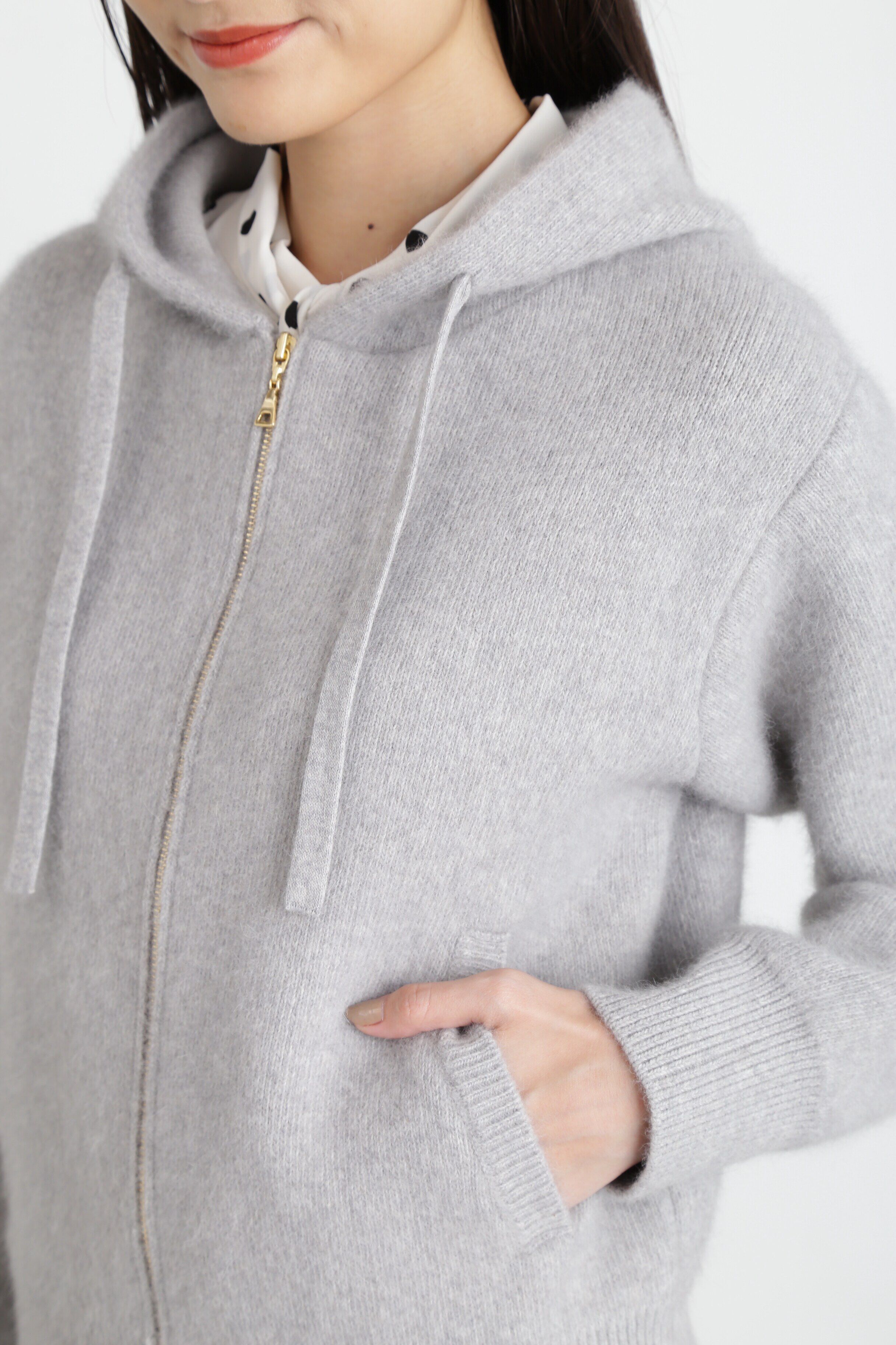  「ヘアリーZIPニットパーカー」|その他|