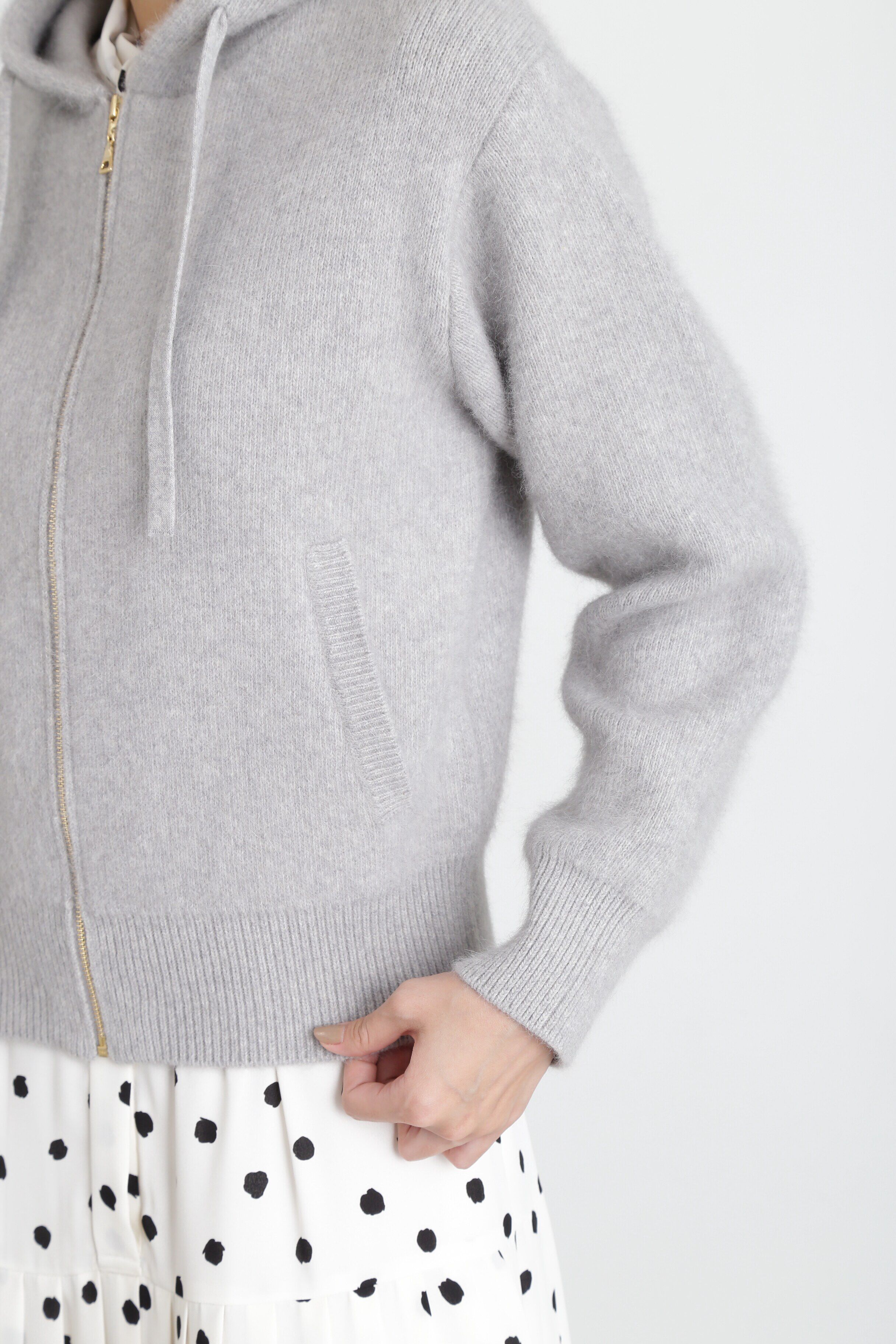  「ヘアリーZIPニットパーカー」|その他|