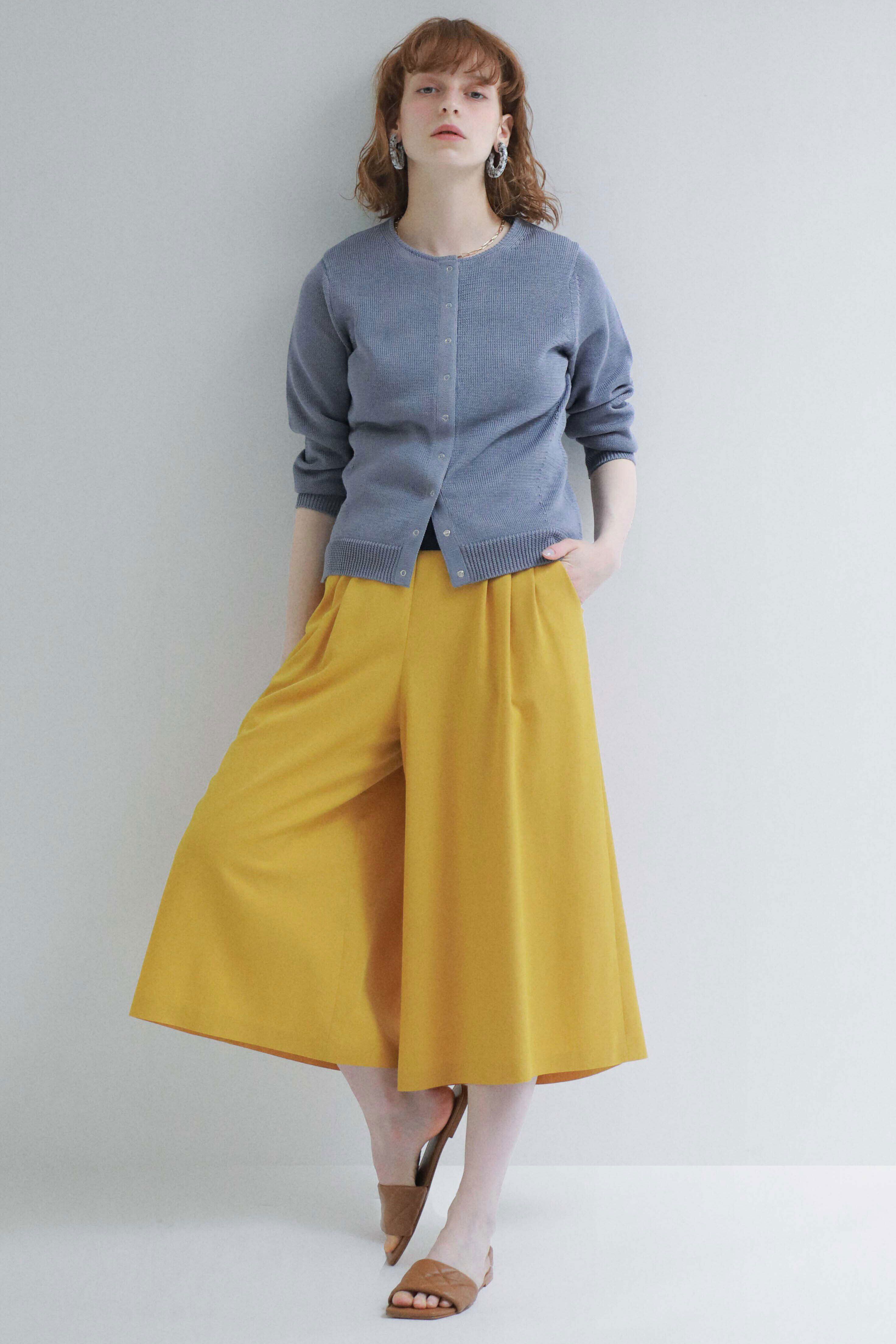  「◆ミドルゲージギマカーディガン」|ニット・セーター|グレー