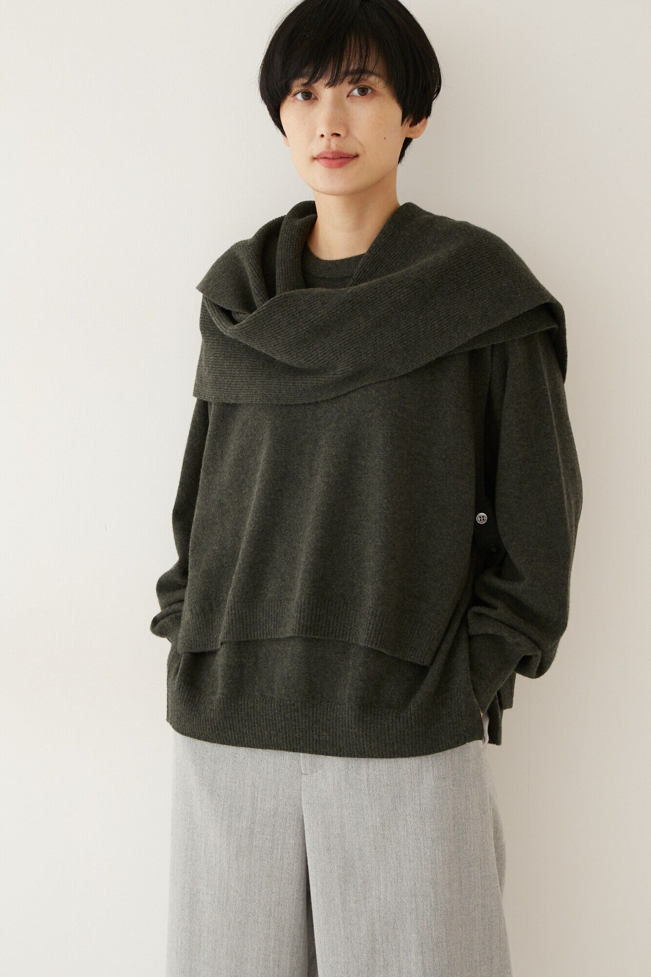  「 ◆コンポーネントニットマフラー」|バンダナ・スカーフ|